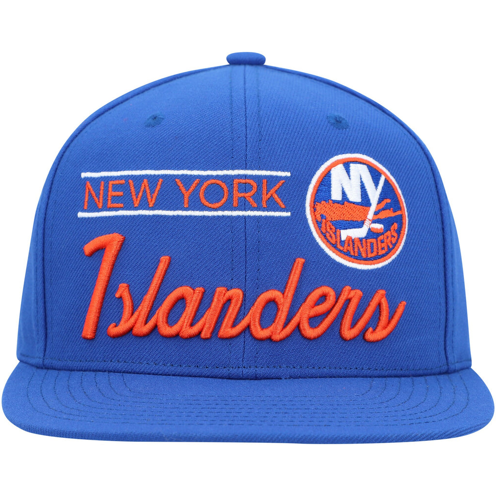 MENS MITCHELL & NESS NHL RETRO LOCK UP SNAPBACK ISLANDERS - BLUE