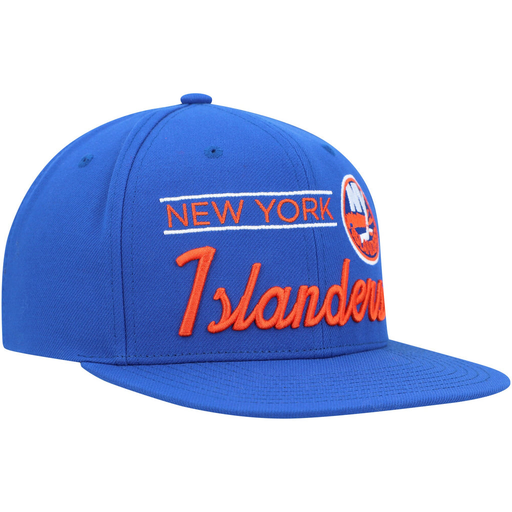 MENS MITCHELL & NESS NHL RETRO LOCK UP SNAPBACK ISLANDERS - BLUE