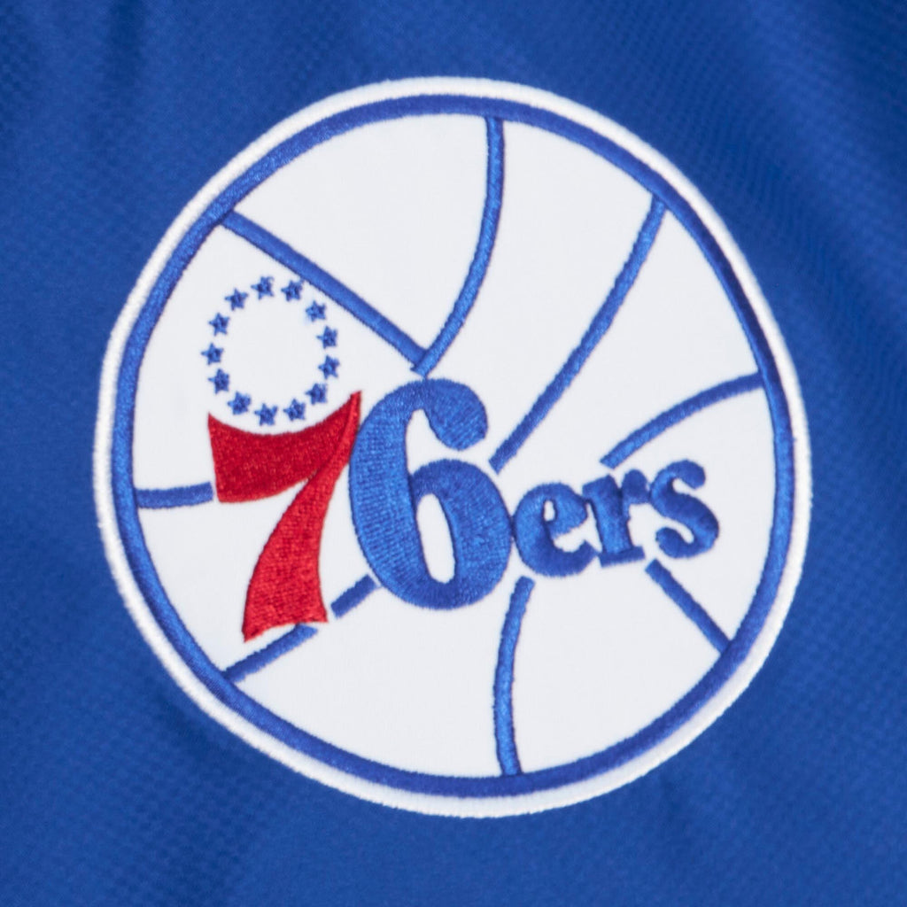 MENS MITCHELL & NESS NBA TEAM ORIGINS PULLOVER ANORAK 76ERS