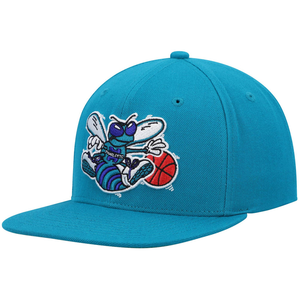Mens Mitchell & Ness NBA TEAM GROUND 2.0 FITTED HWC HORNETS