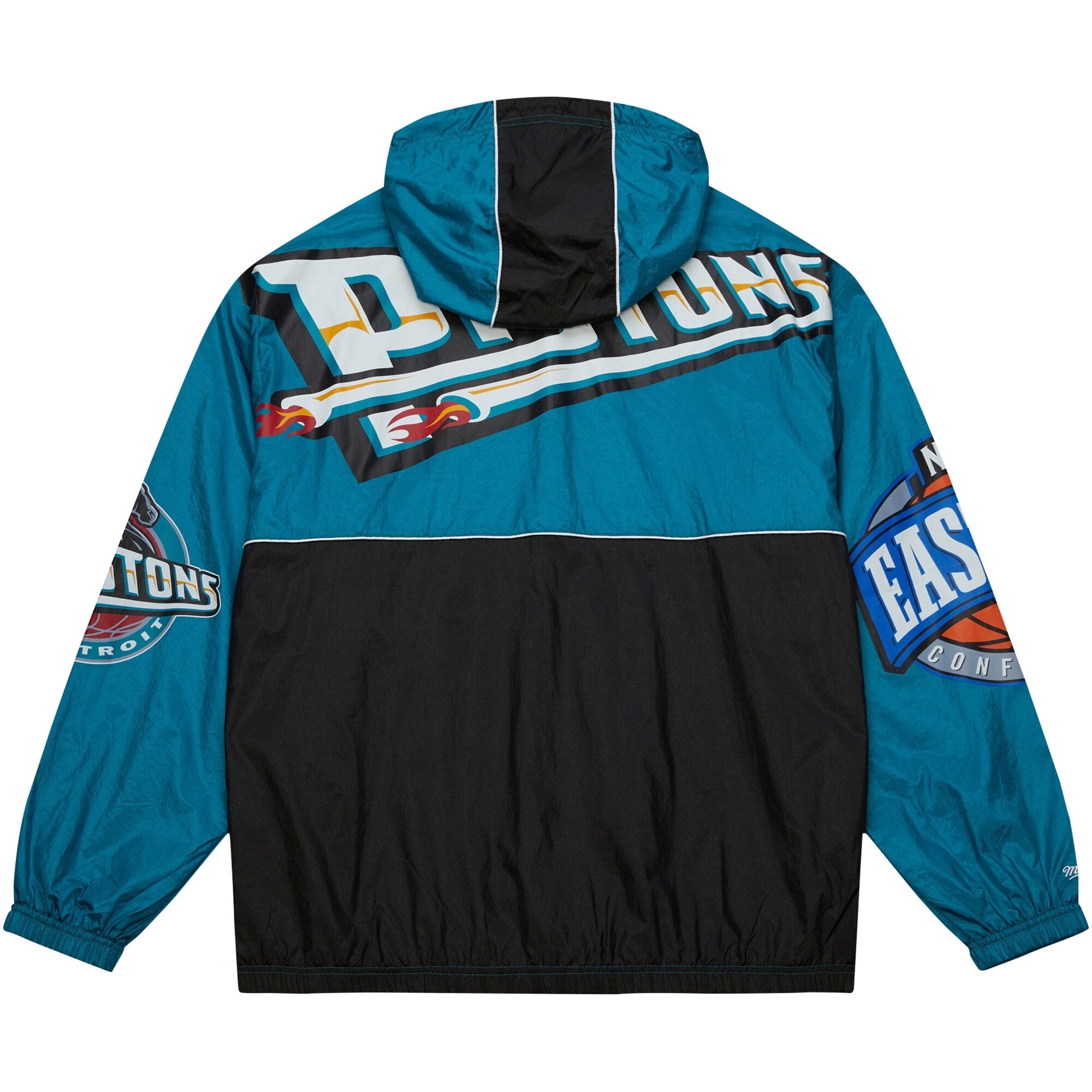 MENS MITCHELL & NESS NBA TEAM OG ANORAK WINDBREAKER PISTONS