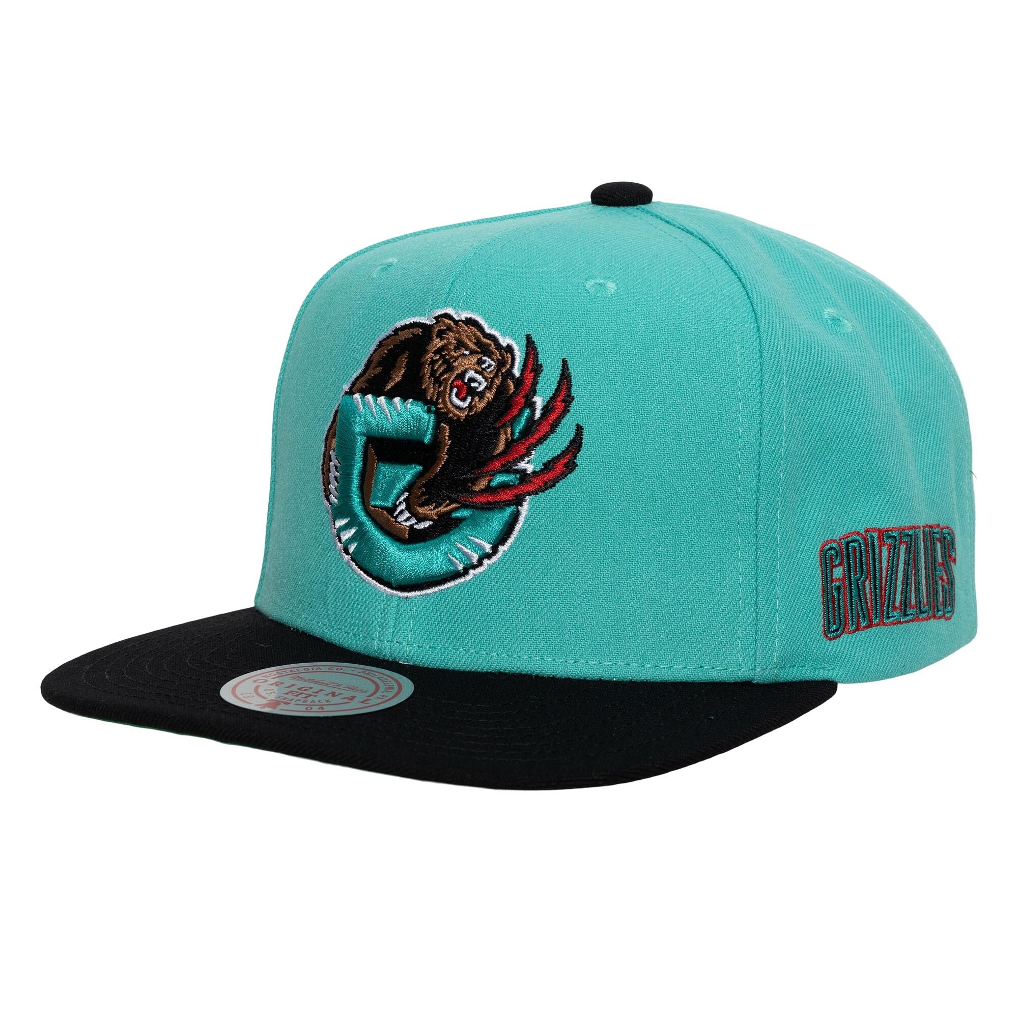 MENS MITCHELL & NESS NBA TEAM ORIGINS SNAPBACK HWC GRIZZLIES - TEAL