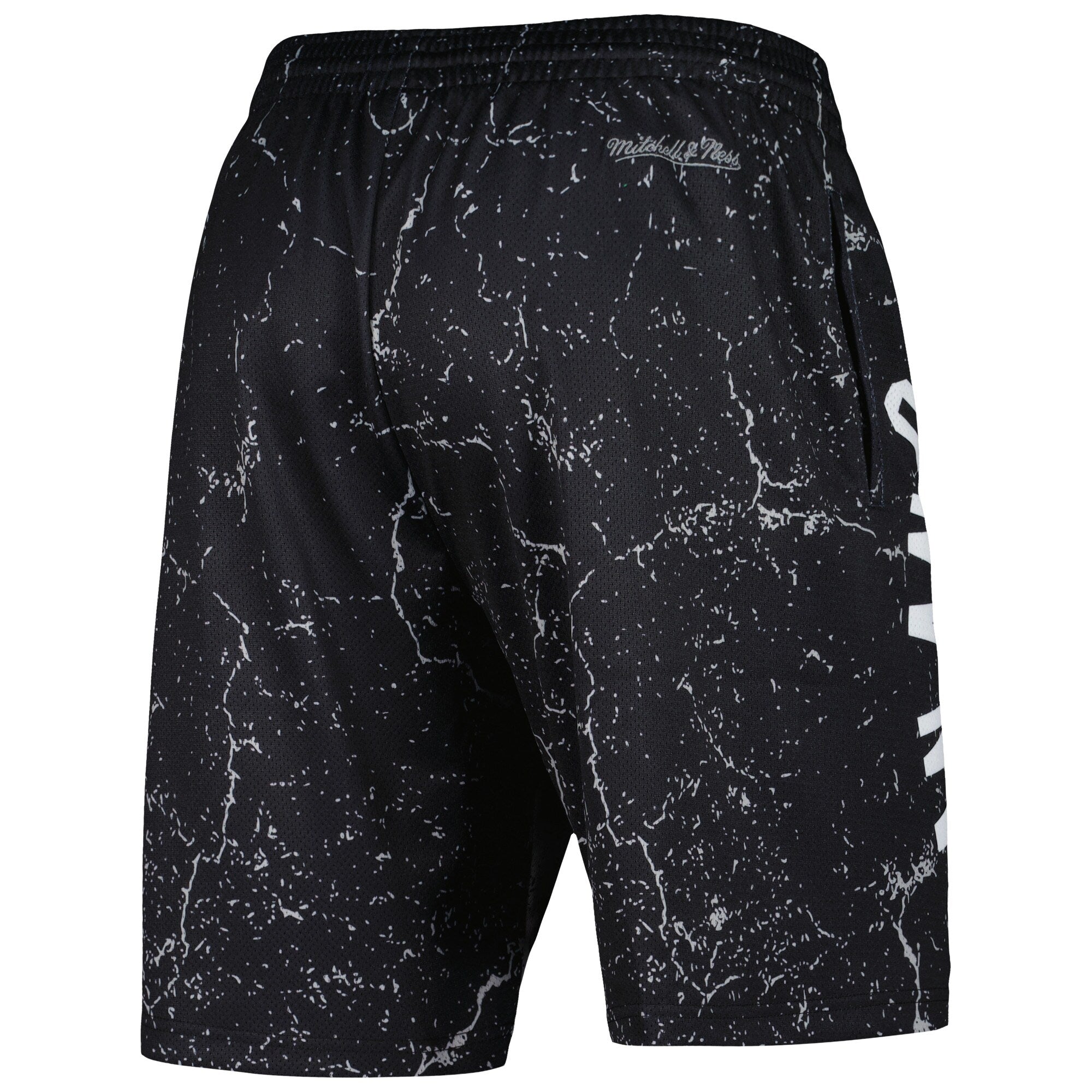 MENS MITCHELL & NESS NBA PLAYER BURST MESH SHORTS SPURS TIM DUNCAN