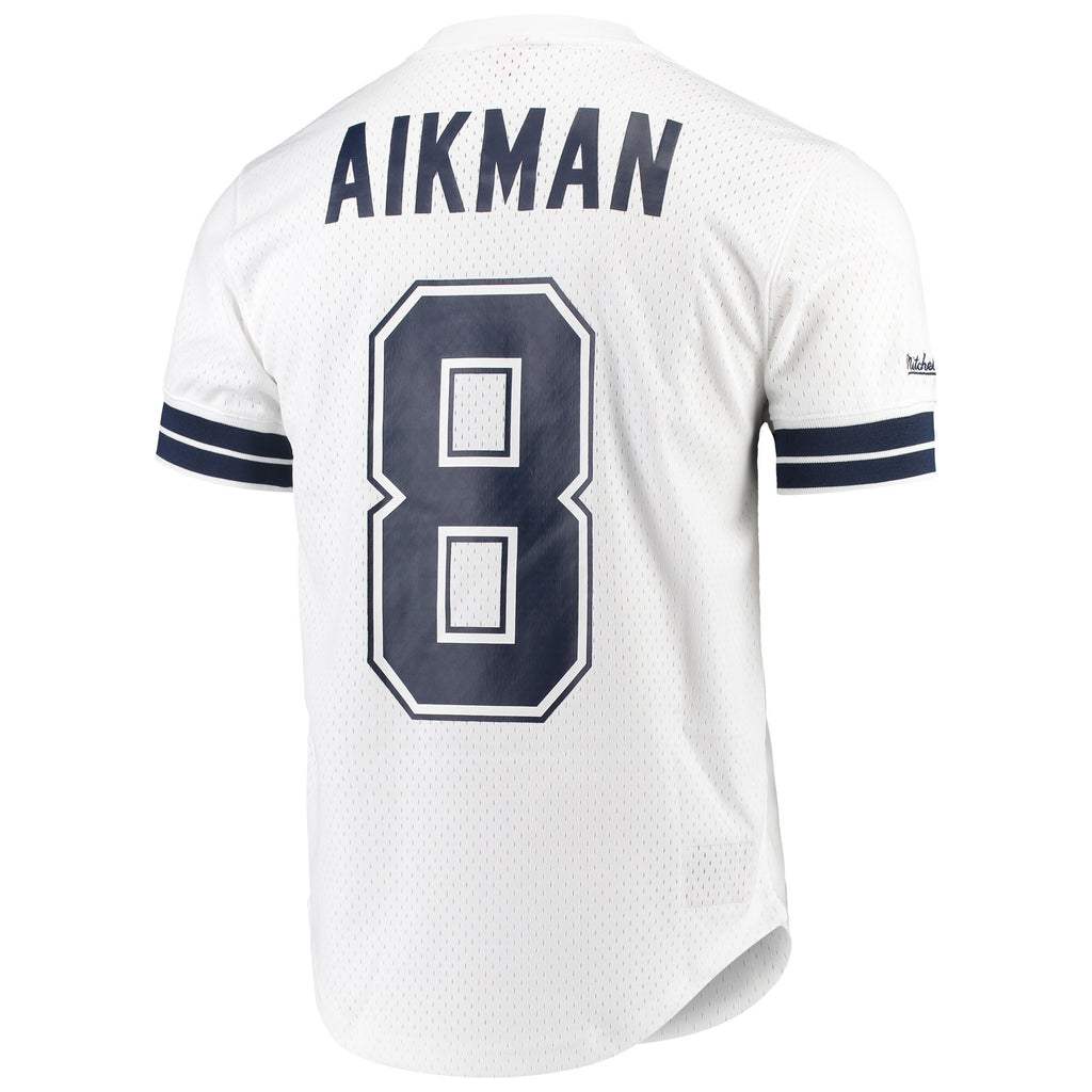 MENS MITCHELL & NESS NFL N&N MESH CREWNECK COWBOYS TROY AIKMAN