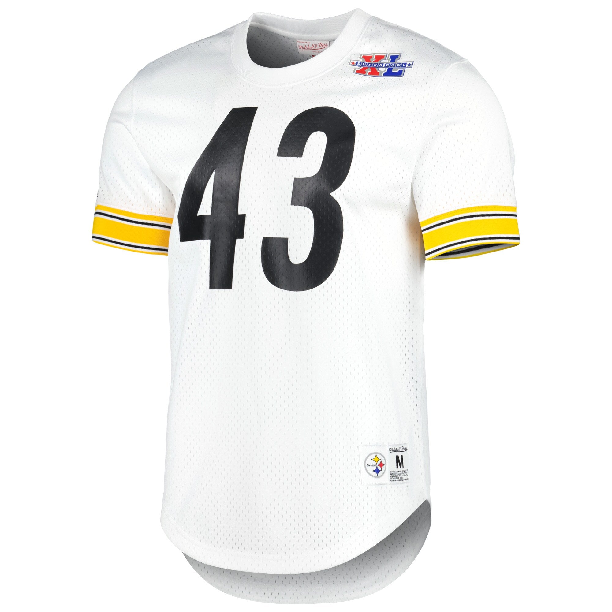 Mens Mitchell & Ness NFL N&N MESH CREWNECK STEELERS 2005 TROY POLAMALU
