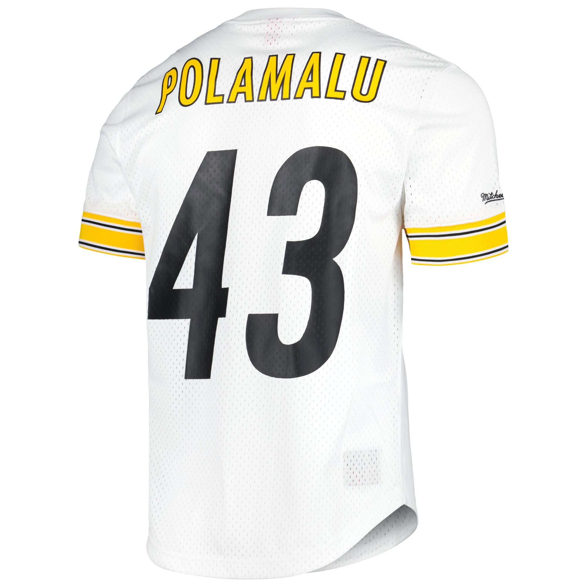 Mens Mitchell & Ness NFL N&N MESH CREWNECK STEELERS 2005 TROY POLAMALU