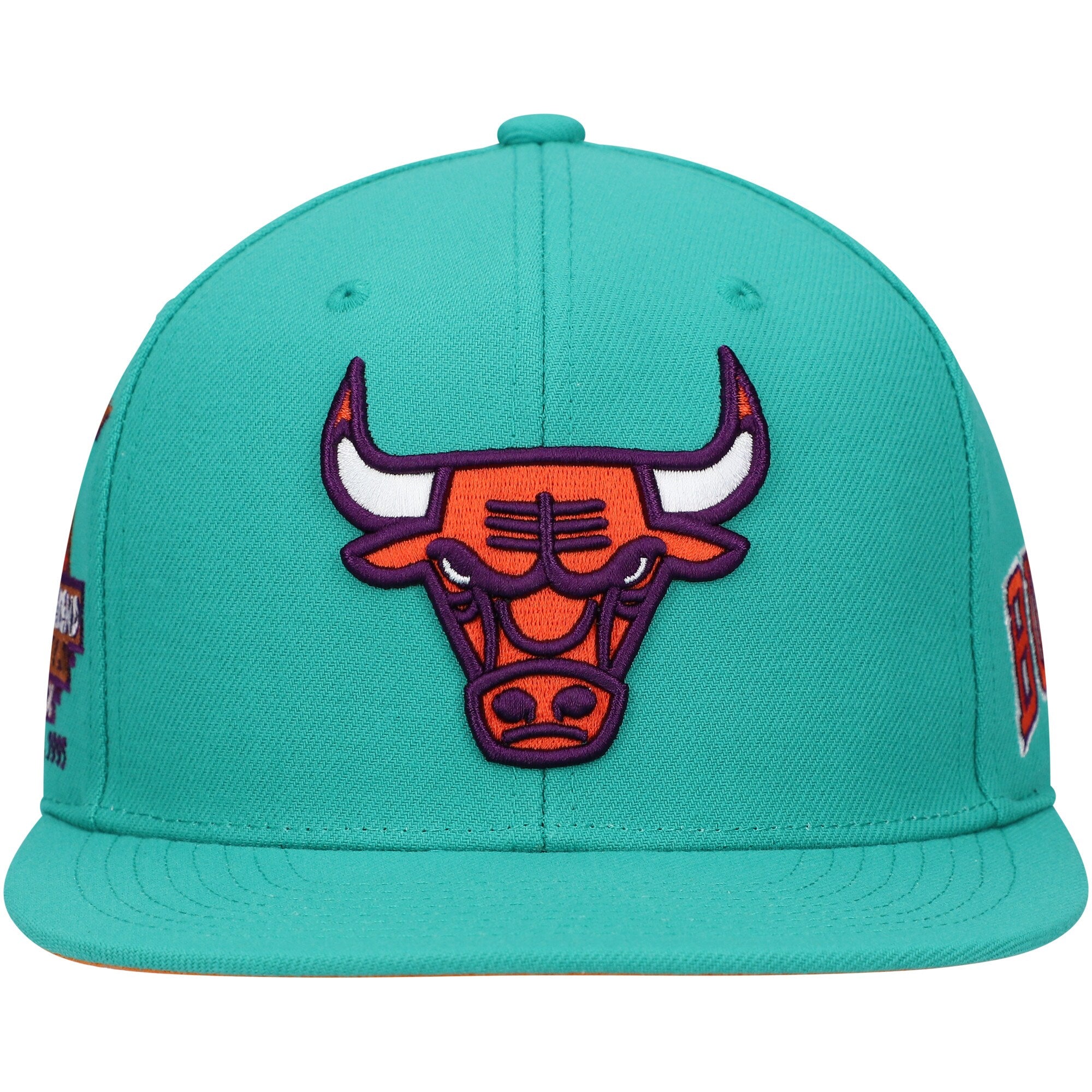 Mens MITCHELL & NESS NBA DESERT GREEN SNAPBACK BULLS