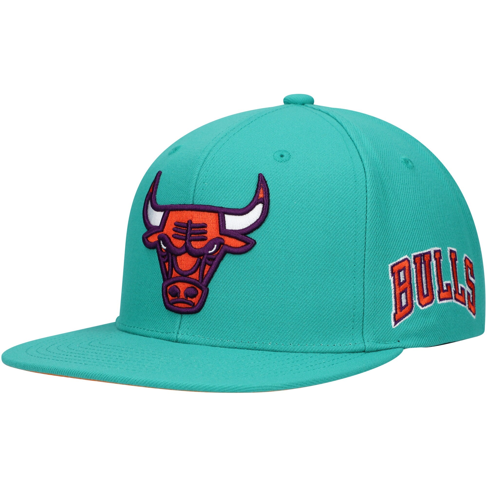 Mens MITCHELL & NESS NBA DESERT GREEN SNAPBACK BULLS