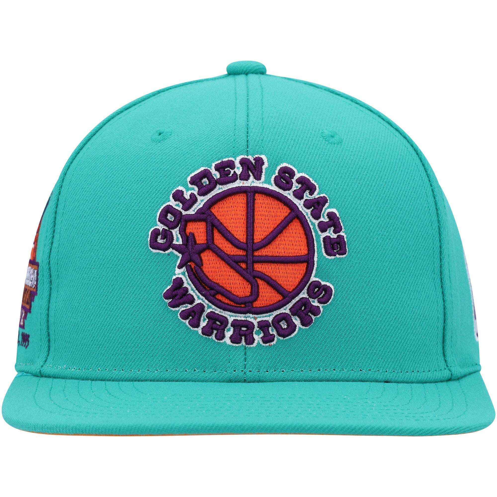 Mens MITCHELL & NESS NBA DESERT GREEN SNAPBACK HWC WARRIORS