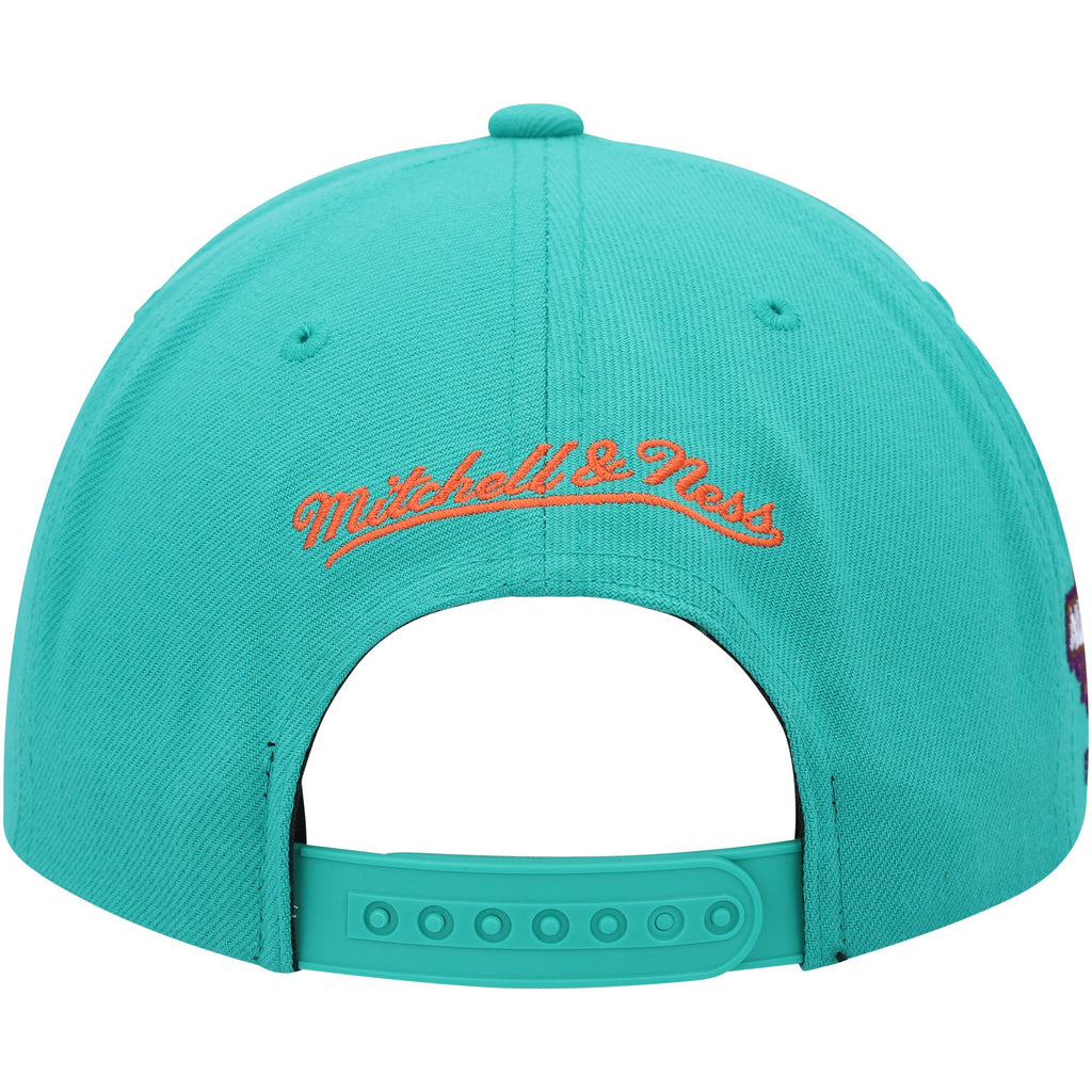 Mens MITCHELL & NESS NBA DESERT GREEN SNAPBACK HWC WARRIORS