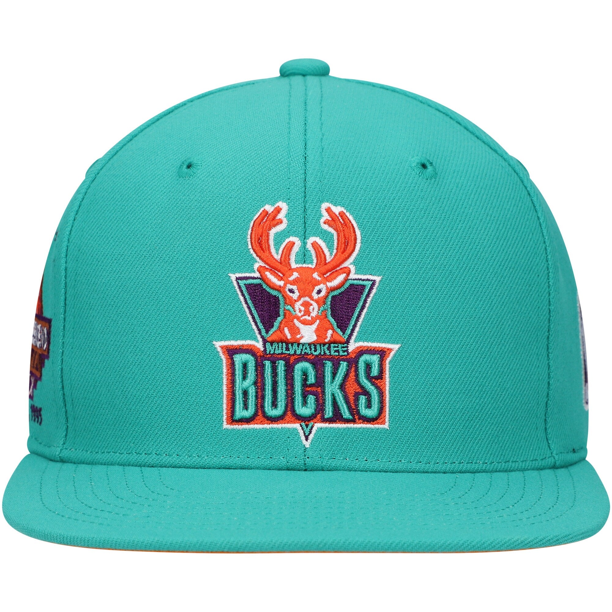[HHSS5139-MBUYYPPPTEAL] MENS NBA MILWAUKEE BUCKS DESERT GREEN SNAPBACK