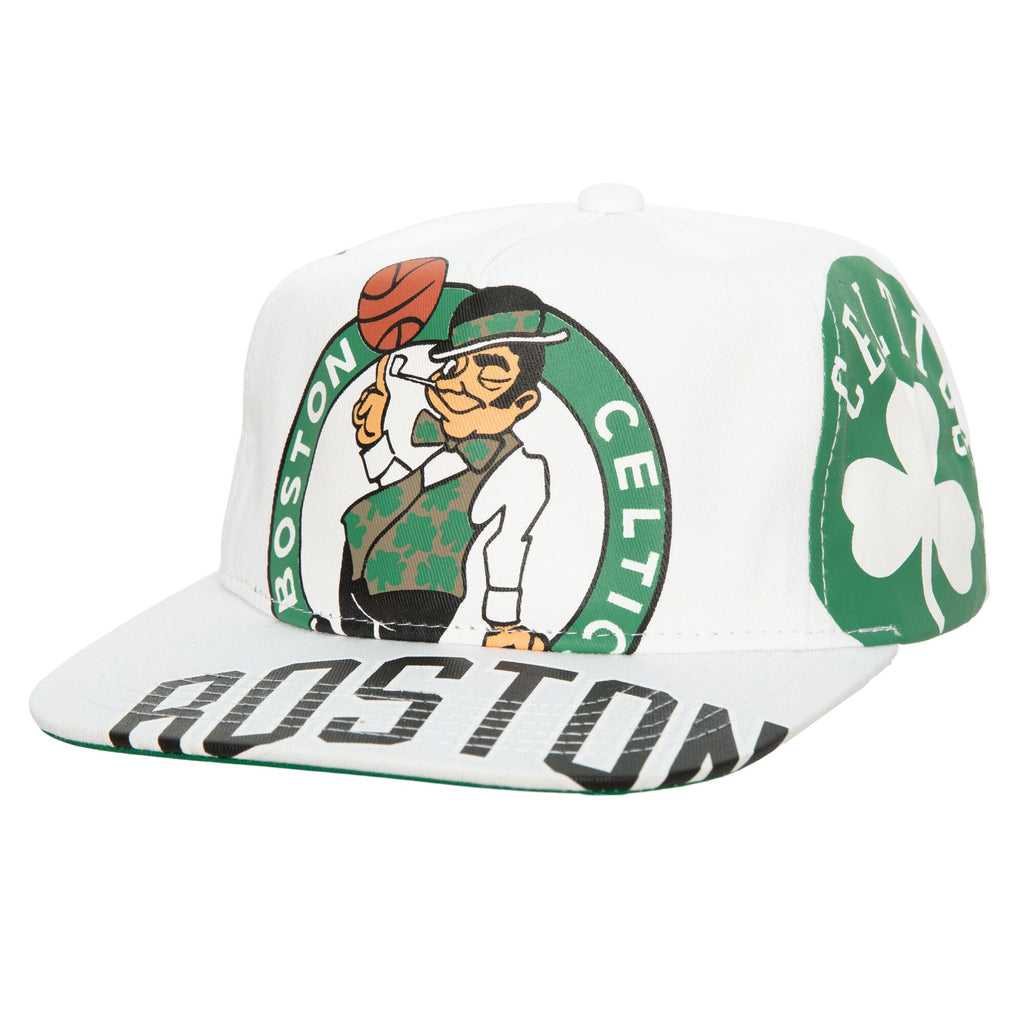 MENS MITCHELL & NESS NBA IN YOUR FACE DEADSTOCK CELTICS - WHITE