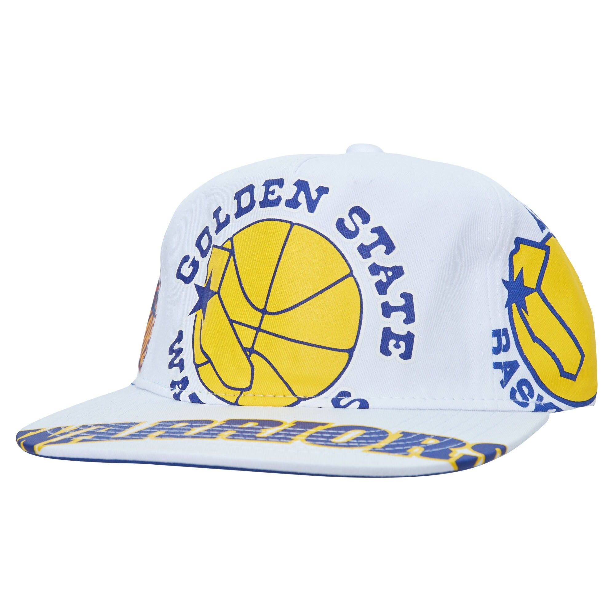 MENS MITCHELL & NESS NBA IN YOUR FACE DEADSTOCK HWC WARRIORS - WHITE
