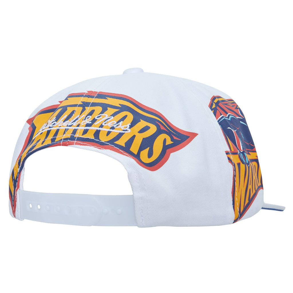 MENS MITCHELL & NESS NBA IN YOUR FACE DEADSTOCK HWC WARRIORS - WHITE