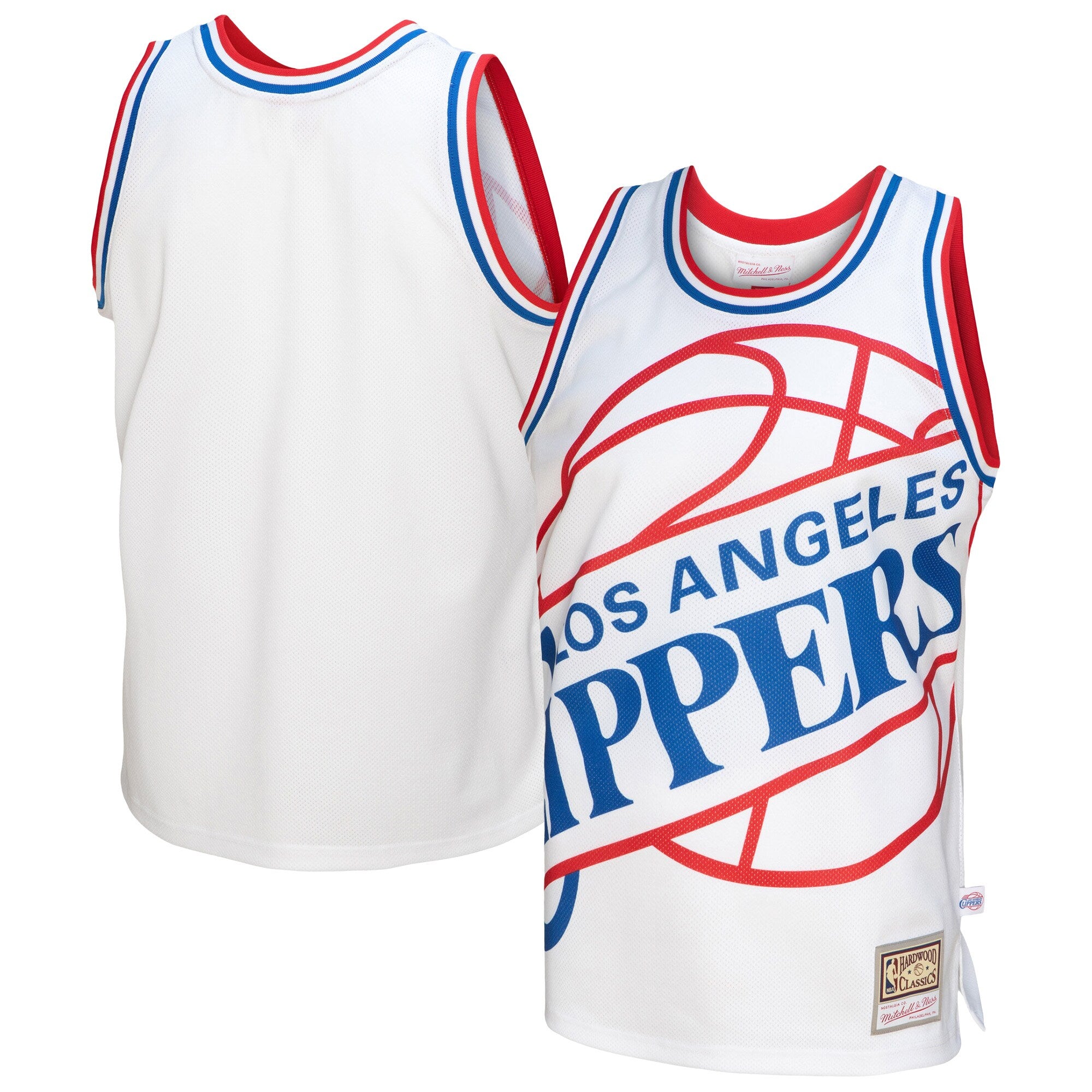 [MSTKBW19146-LACWHIT] MENS MITCHELL & NESS BLOWN OUT FASHION JERSEY CLIPPERS