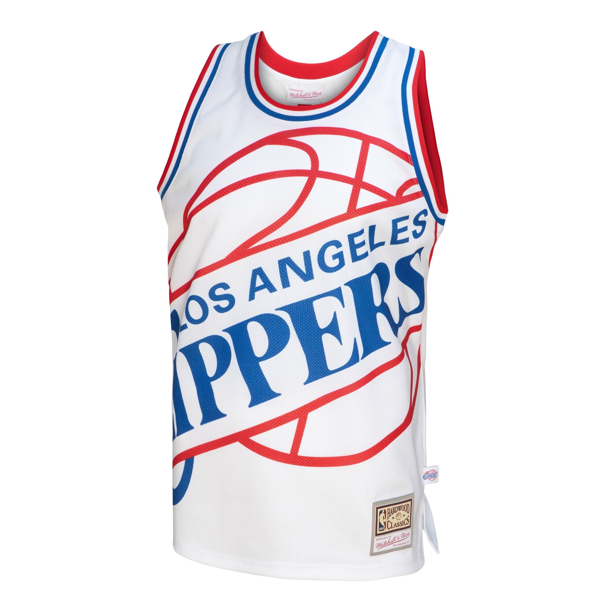[MSTKBW19146-LACWHIT] MENS MITCHELL & NESS BLOWN OUT FASHION JERSEY CLIPPERS