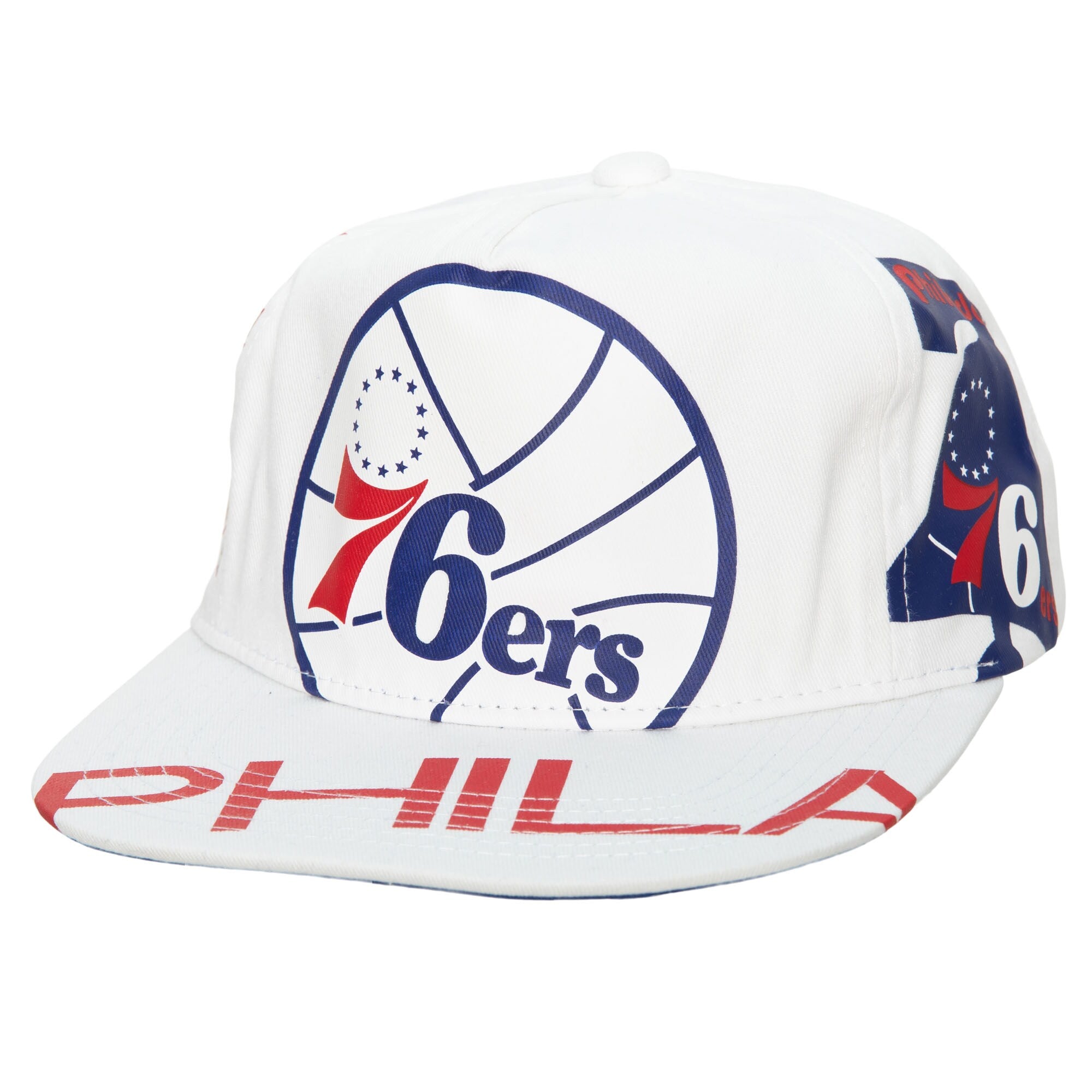MENS MITCHELL & NESS NBA IN YOUR FACE DEADSTOCK HWC 76ERS - WHITE