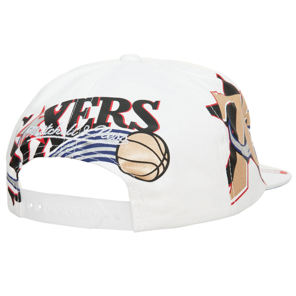 MENS MITCHELL & NESS NBA IN YOUR FACE DEADSTOCK HWC 76ERS - WHITE