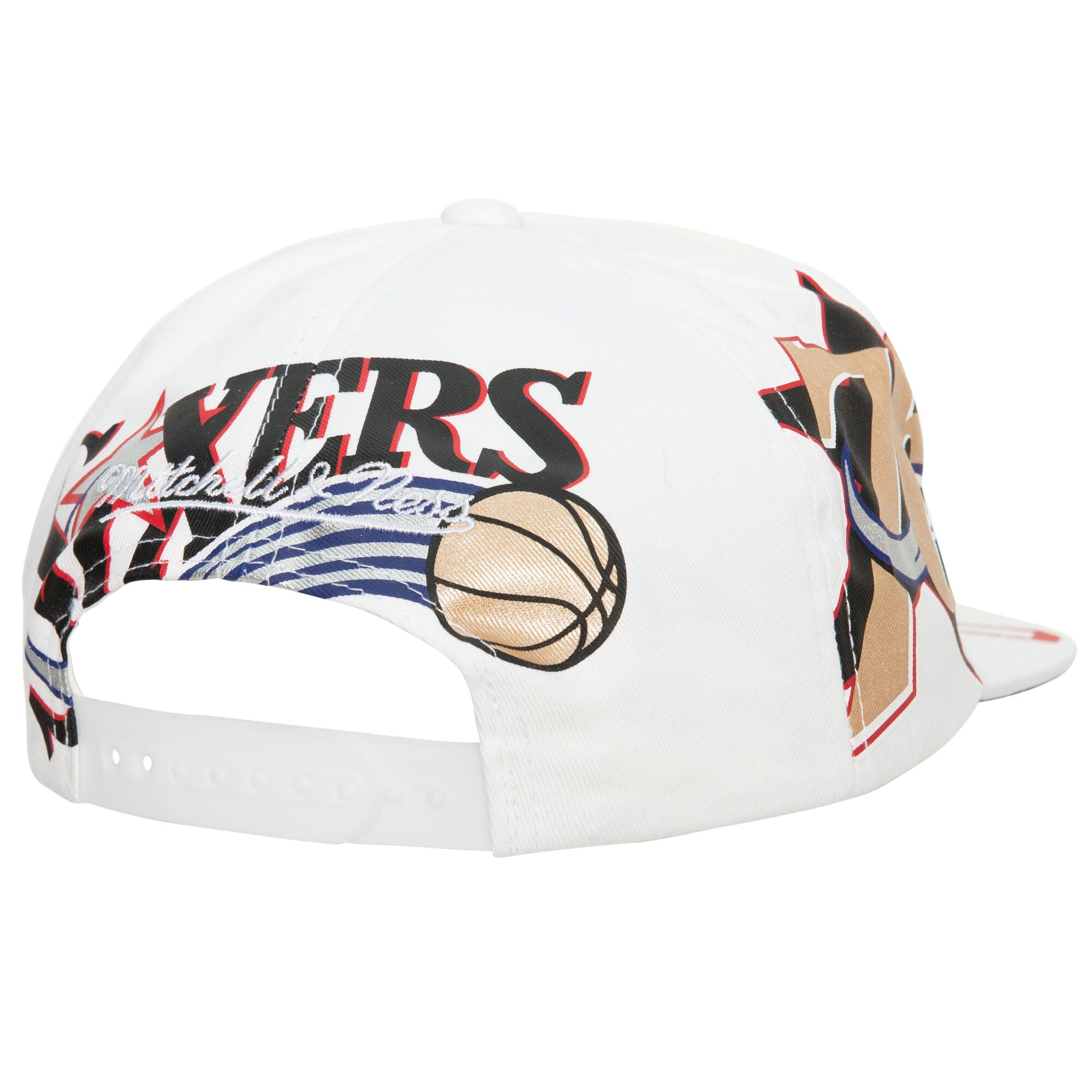 MENS MITCHELL & NESS NBA IN YOUR FACE DEADSTOCK HWC 76ERS - WHITE