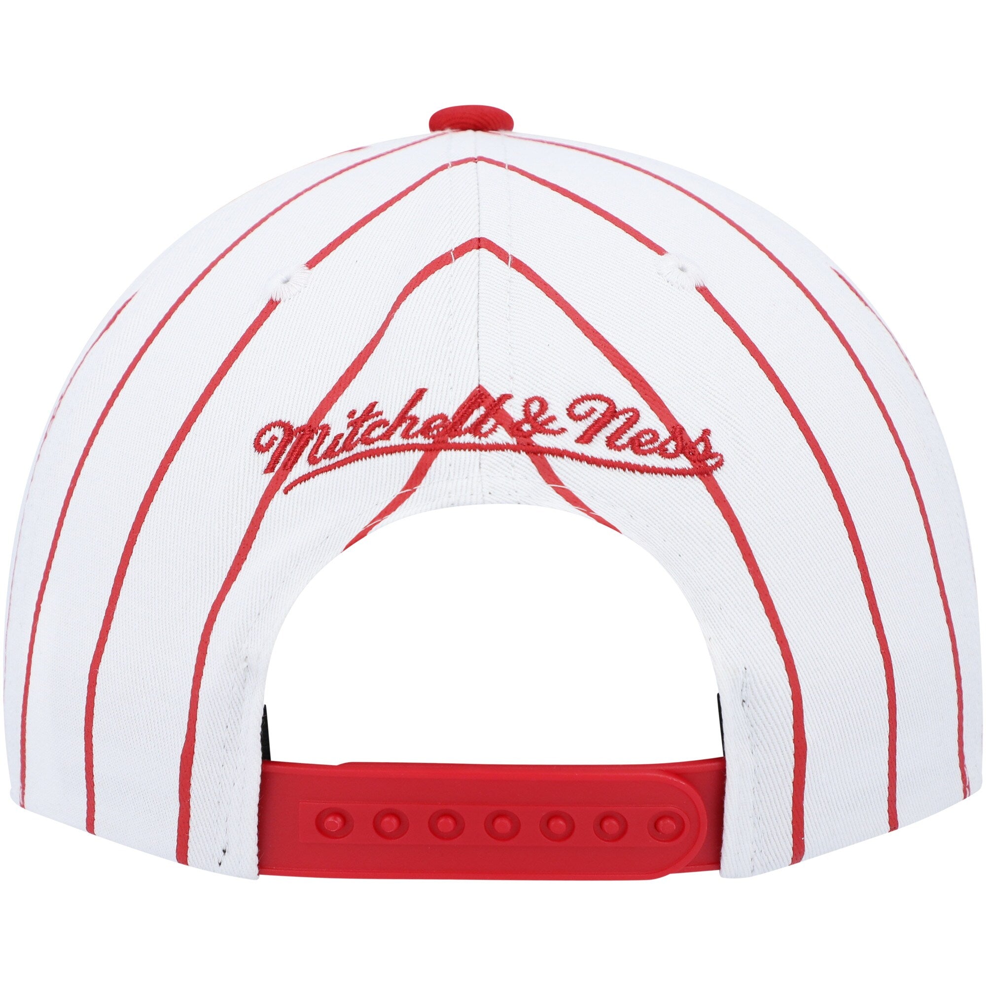 MENS MITCHELL & NESS NBA RETRO PINSTRIPE SNAPBACK HWC 76ERS - WHITE