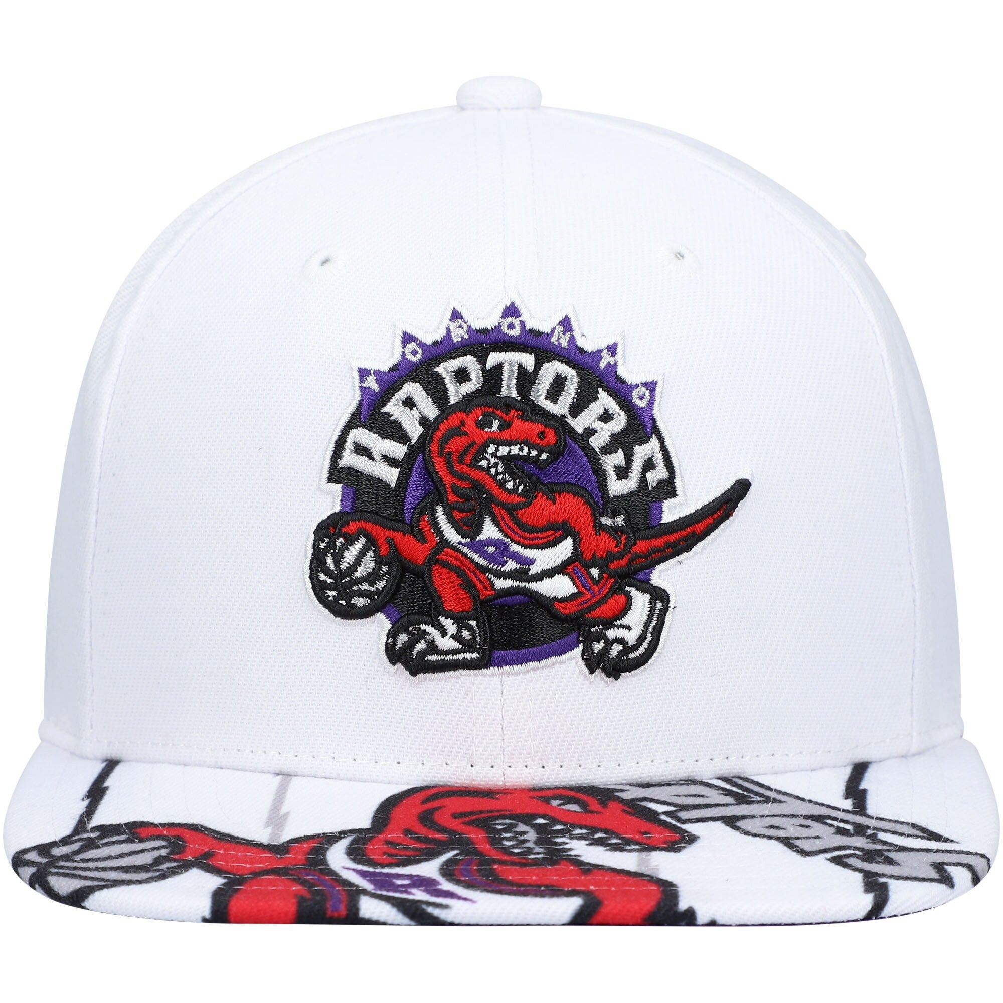 MENS MITCHELL & NESS NBA SWINGMAN POP SNAPBACK HWC RAPTORS - WHITE