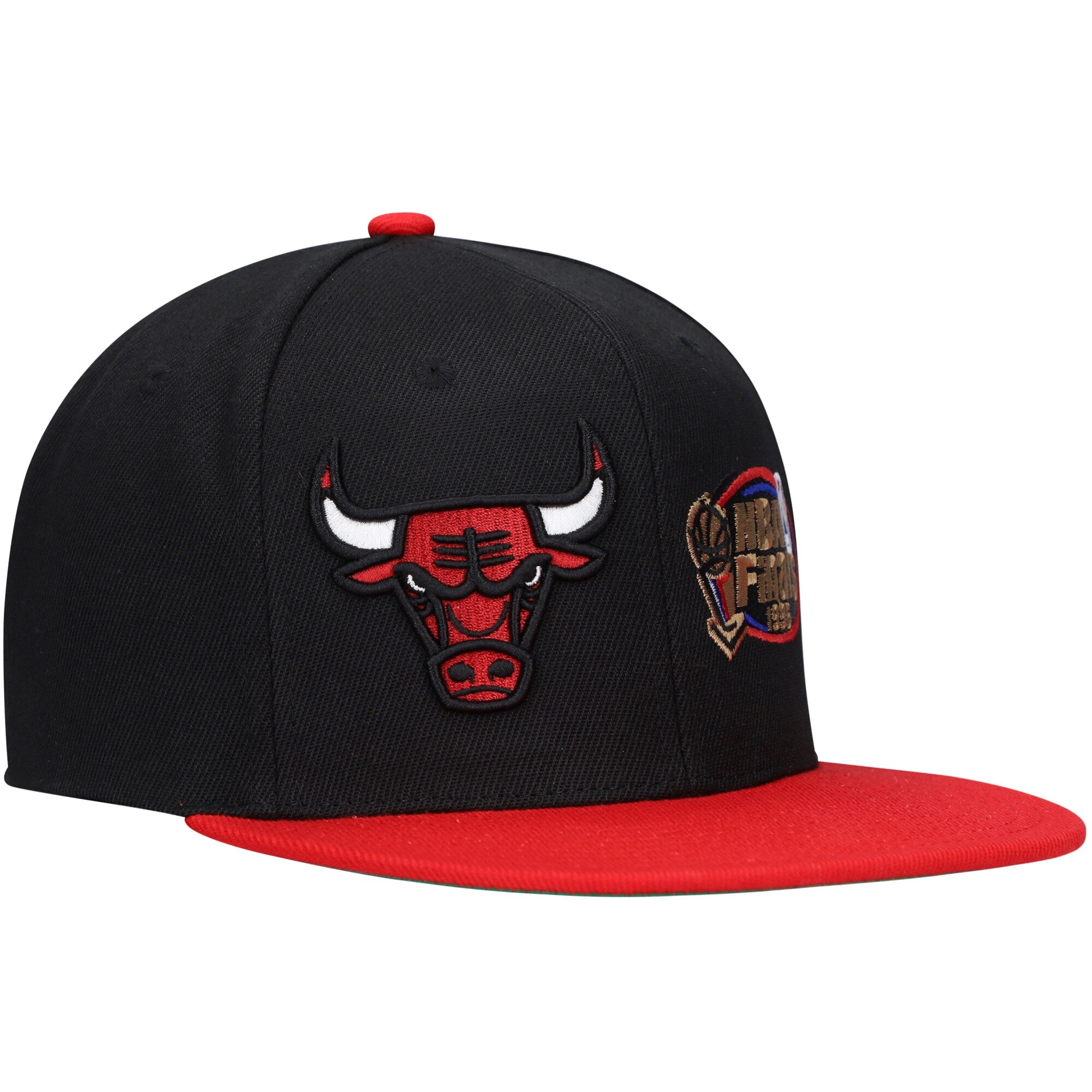 MENS MITCHELL & NESS NBA DUAL WHAMMY SNAPBACK BULLS - BLACK-RED