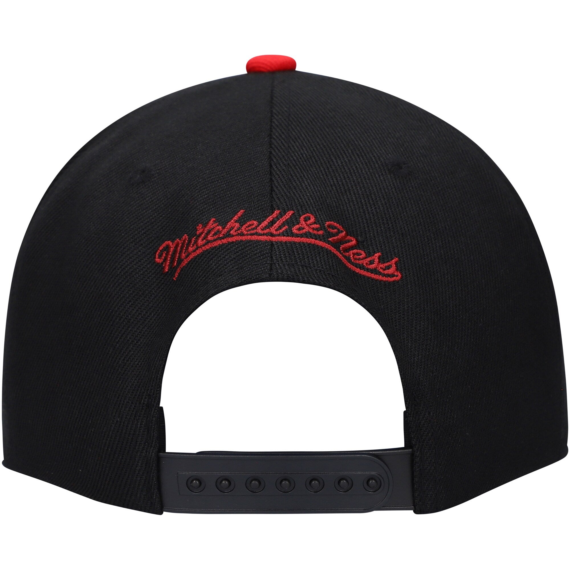 MENS MITCHELL & NESS NBA DUAL WHAMMY SNAPBACK BULLS - BLACK-RED