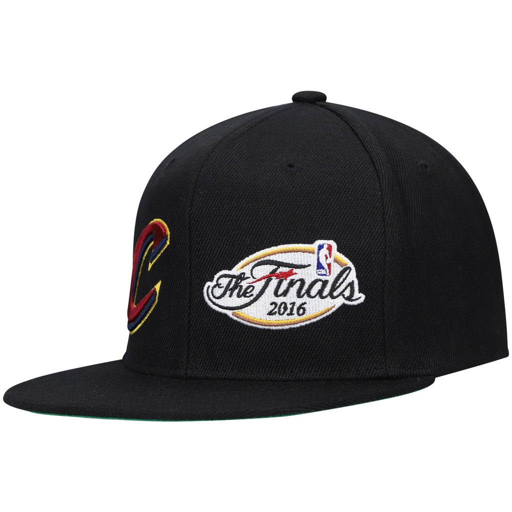 MENS MITCHELL & NESS NBA DUAL WHAMMY SNAPBACK CAVALIERS - BLACK