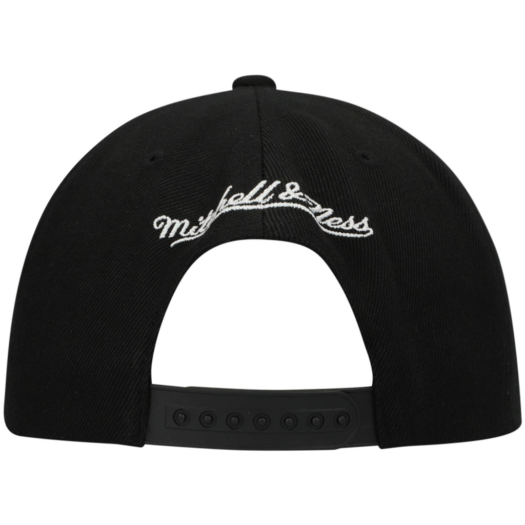 MENS MITCHELL & NESS NBA DUAL WHAMMY SNAPBACK HEAT - BLACK