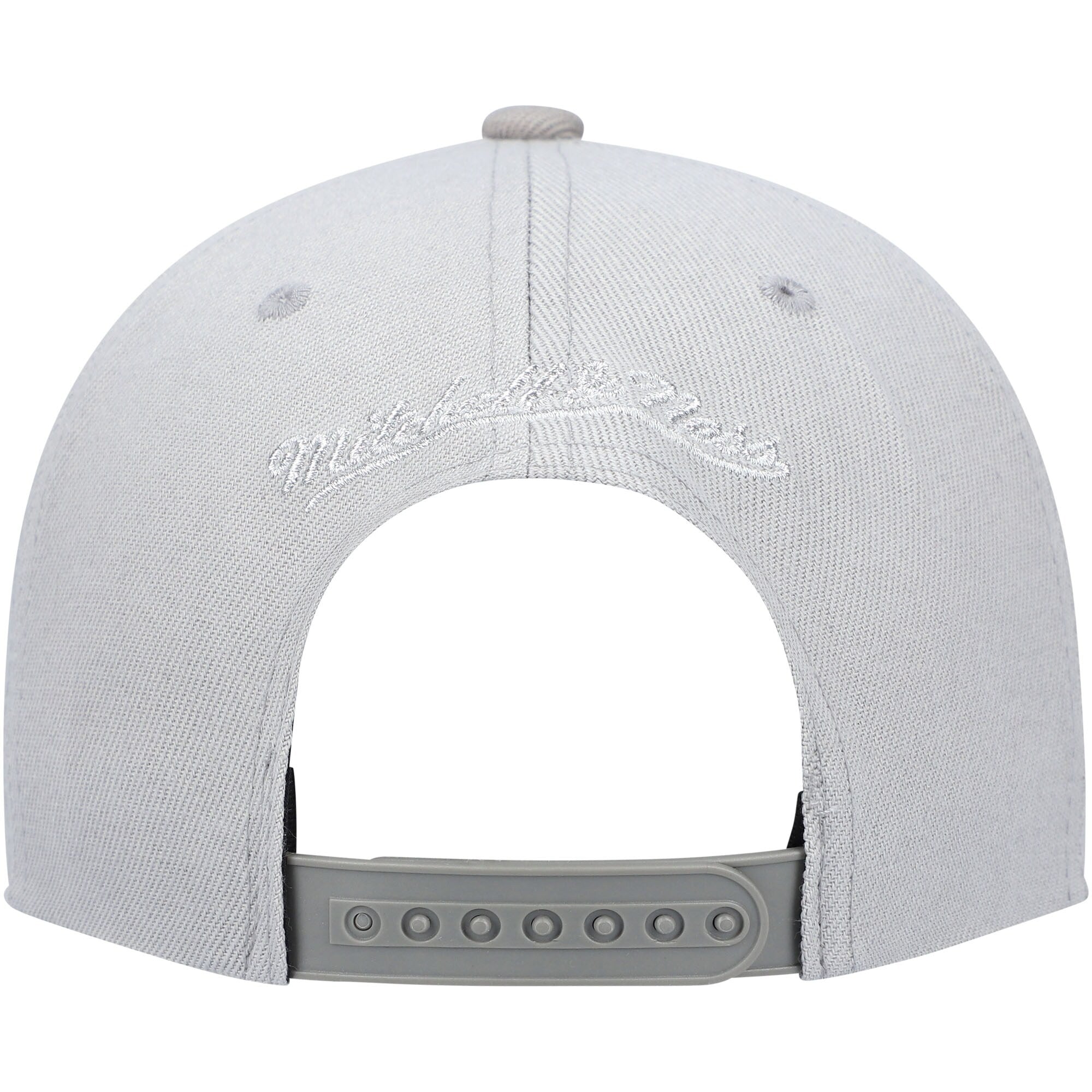 MENS MITCHELL & NESS NBA METALLIC GRAY SNAPBACK BULLS - GREY