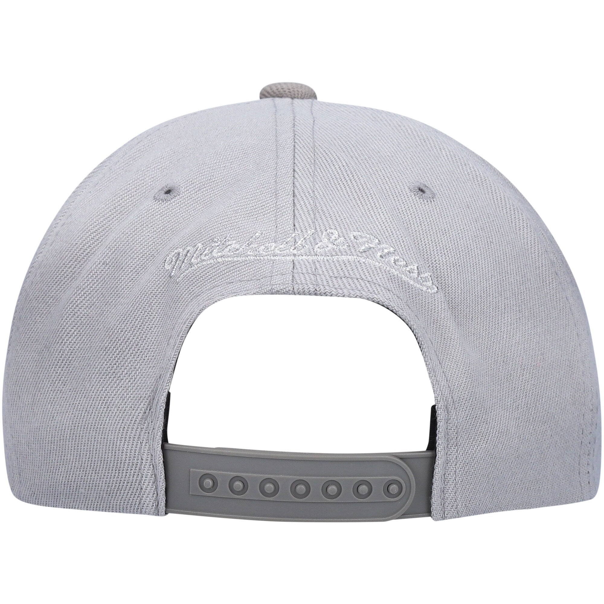 MENS MITCHELL & NESS NBA METALLIC GRAY SNAPBACK LAKERS - GREY