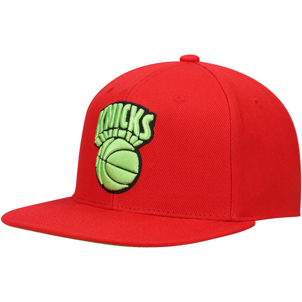 MENS MITCHELL & NESS NBA REVERSE CANDY APPLE SNAPBACK HWC KNICKS - RED