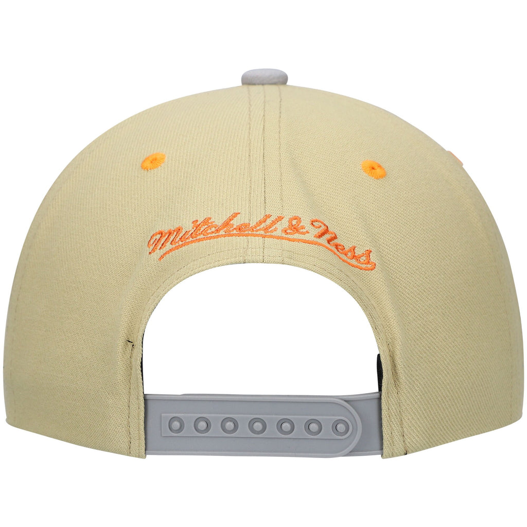 MENS MITCHELL & NESS NBA CLASSIC CANVAS SNAPBACK KNICKS - TAN