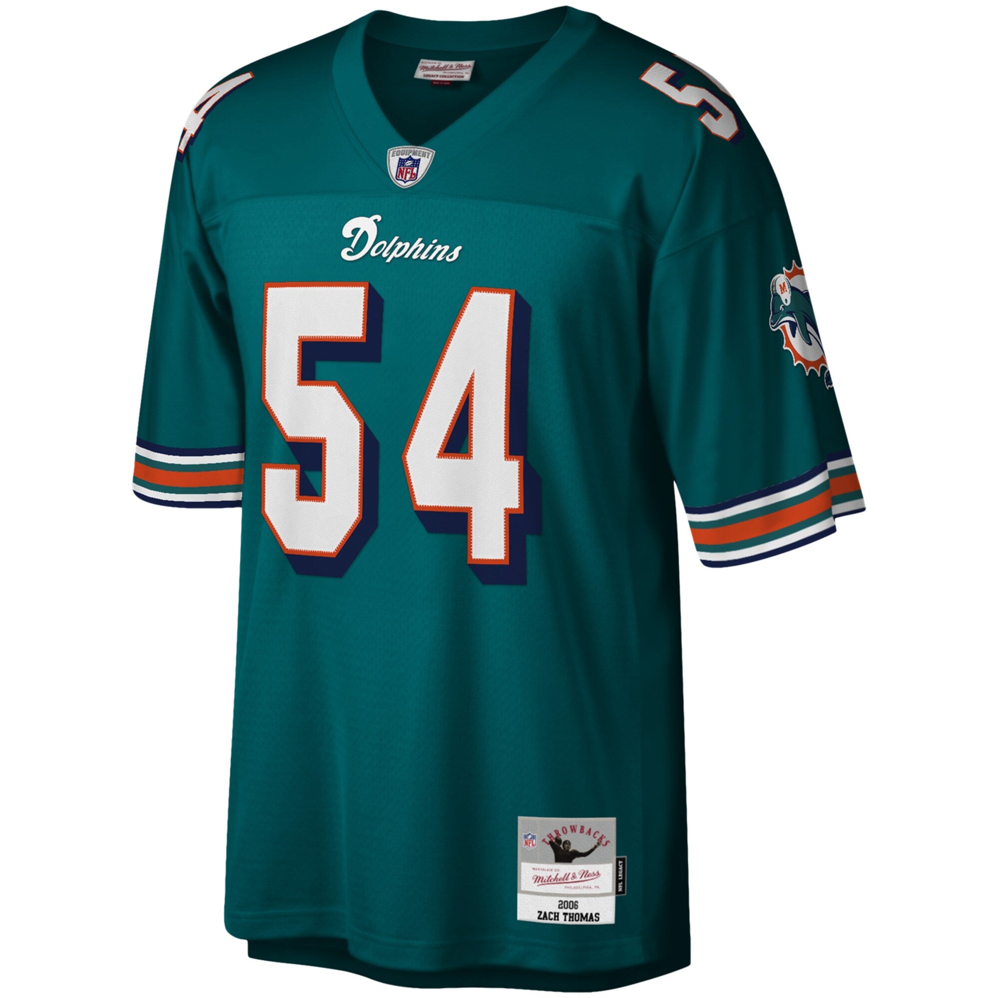 Mens Mitchell & Ness NFL LEGACY JERSEY DOLPHINS 2006 ZACH THOMAS