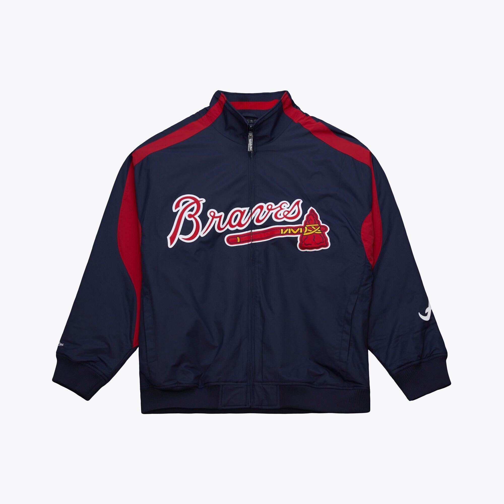 MENS MITCHELL & NESS MLB NAVY JACKET BRAVES 2005
