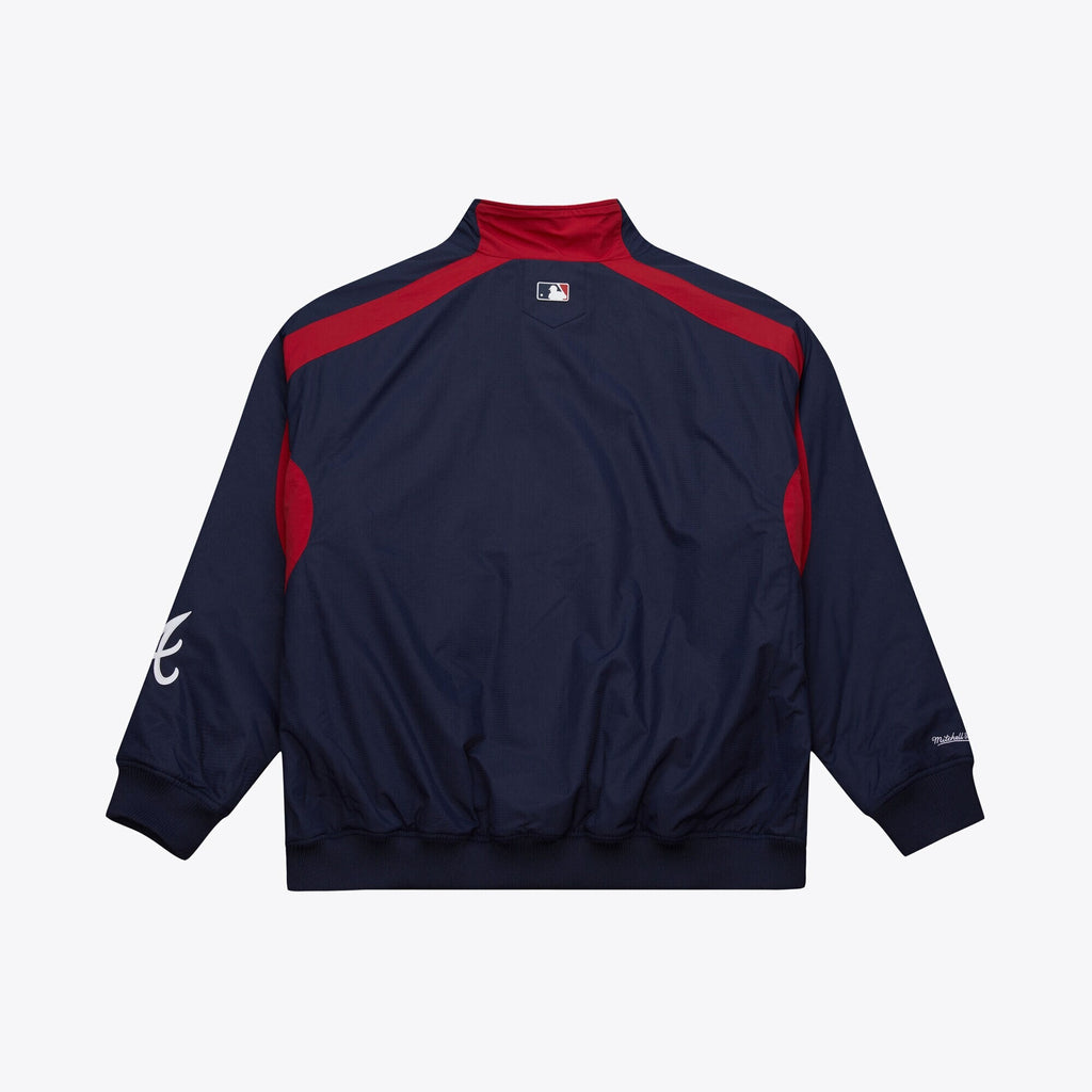 MENS MITCHELL & NESS MLB NAVY JACKET BRAVES 2005