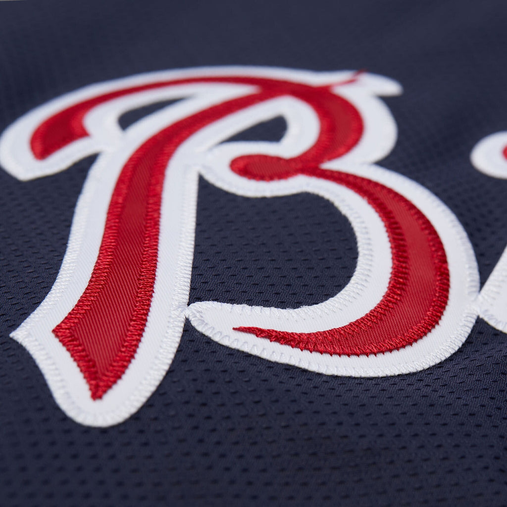 MENS MITCHELL & NESS MLB NAVY JACKET BRAVES 2005