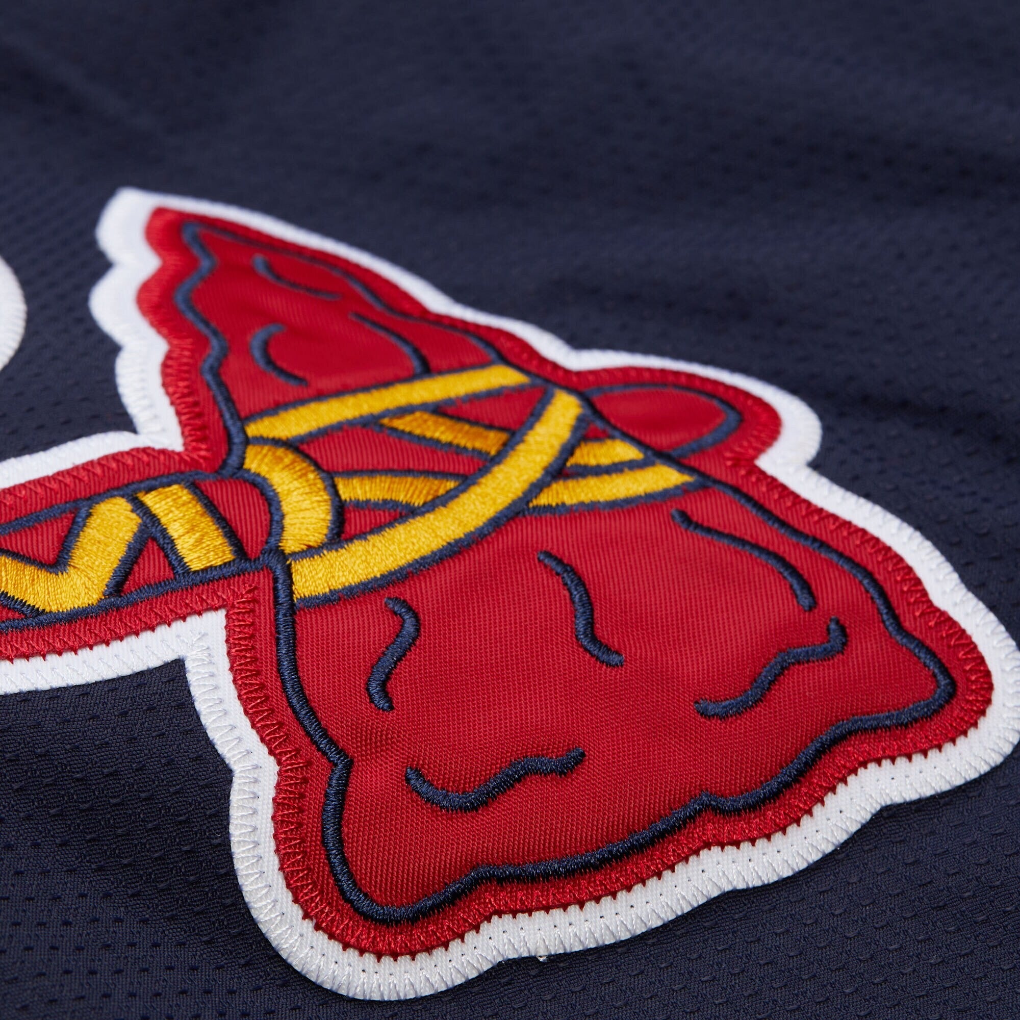 MENS MITCHELL & NESS MLB NAVY JACKET BRAVES 2005