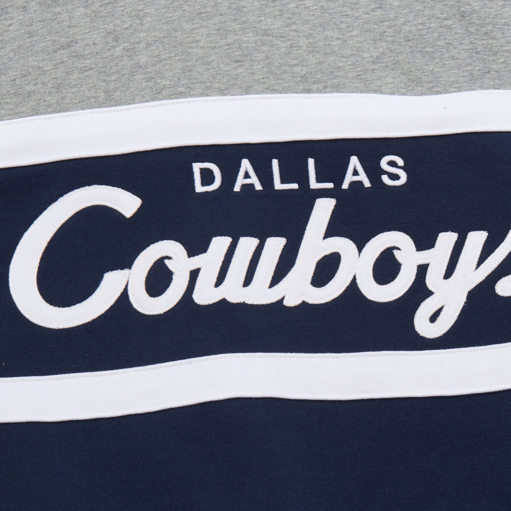Mens Mitchell & Ness NFL HEAD COACH FLEECE CREW VINTAGE LOGO COWBOYS