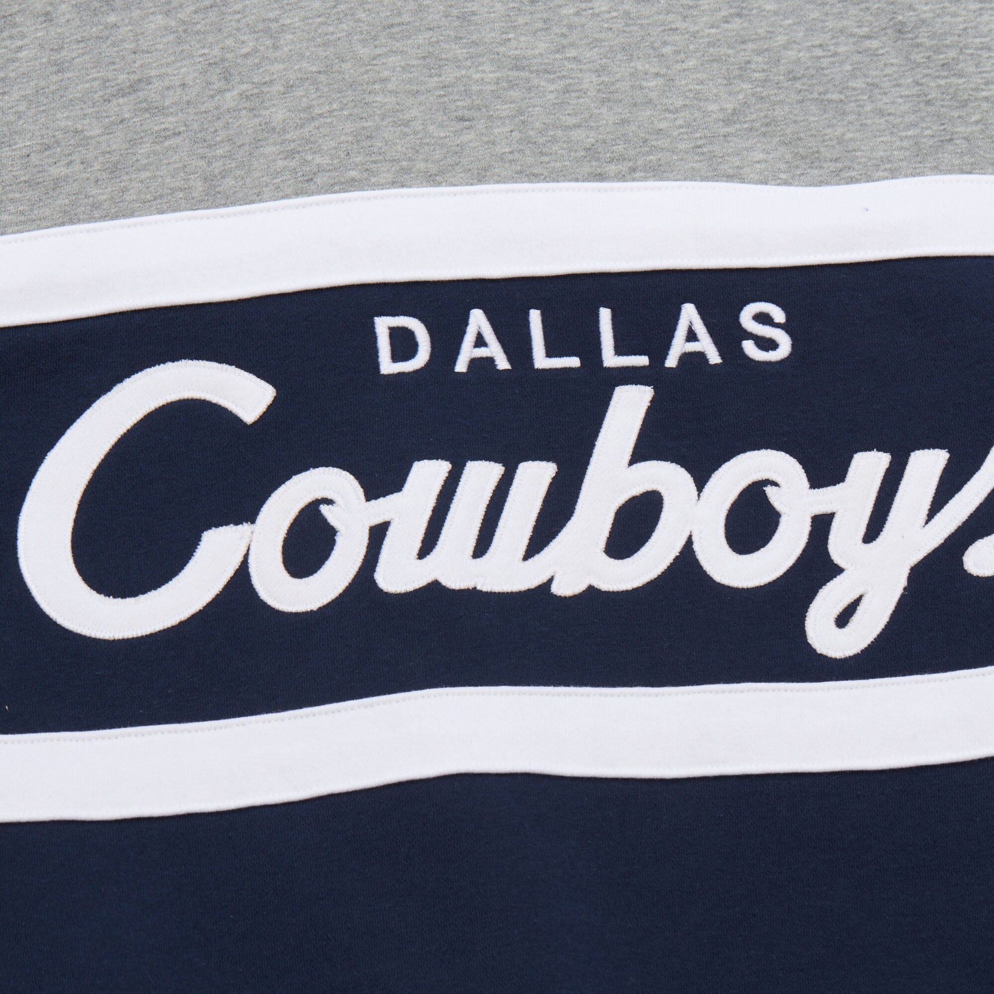 Mens Mitchell & Ness NFL HEAD COACH FLEECE CREW VINTAGE LOGO COWBOYS