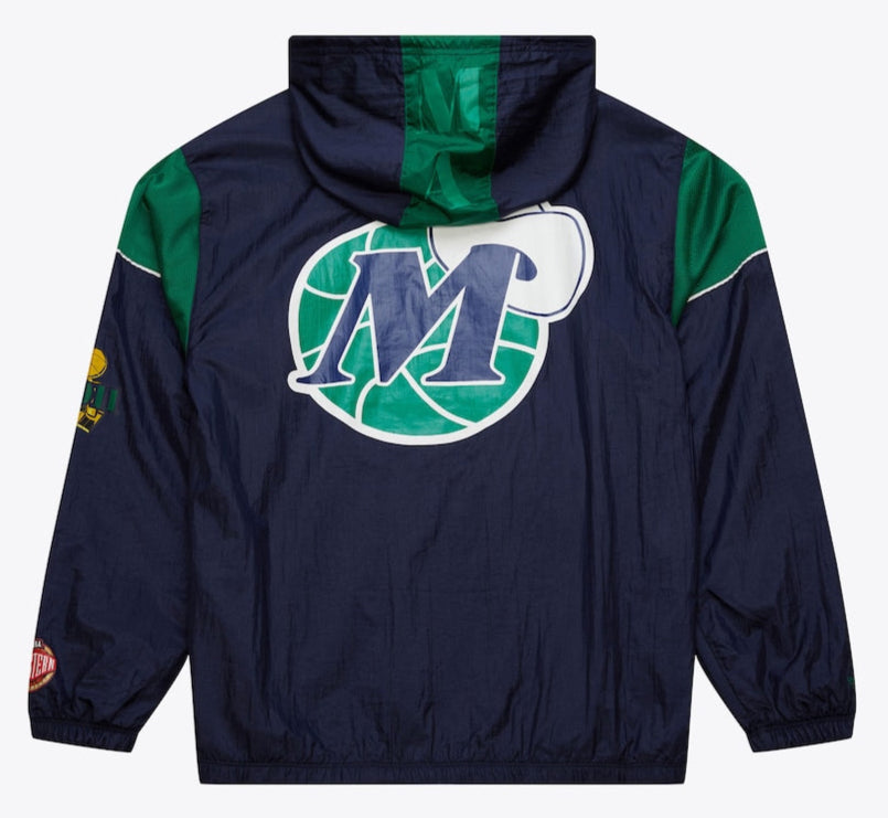 MENS MITCHELL & NESS NBA TEAM OG 3.0 ANORAK VINTAGE LOGO MAVERICKS