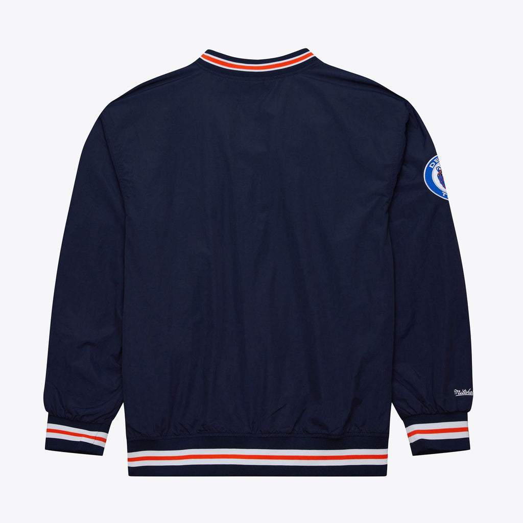 Mens Mitchell & Ness MLB CLASSIC NYLON PULLOVER VINTAGE LOGO TIGERS