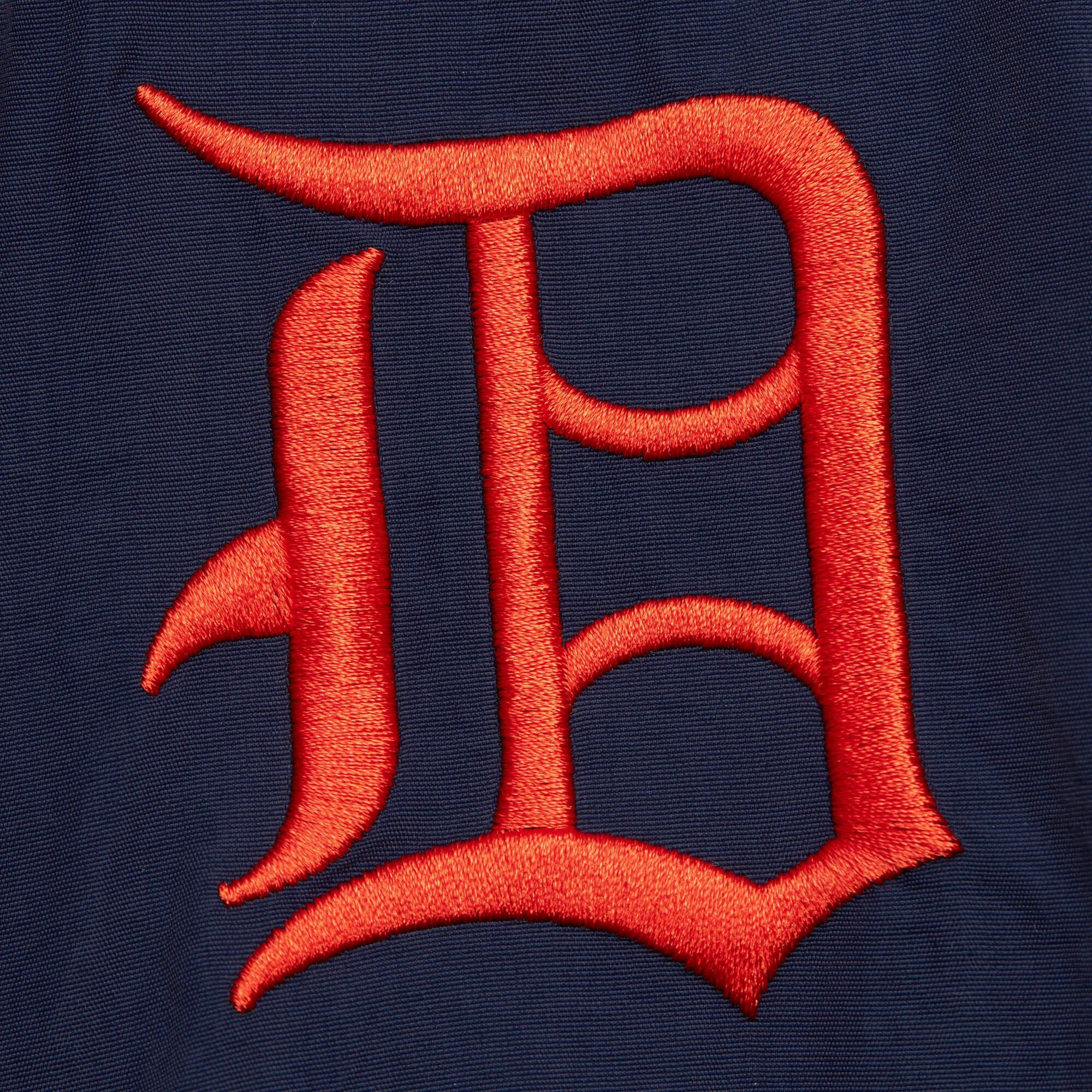 Mens Mitchell & Ness MLB CLASSIC NYLON PULLOVER VINTAGE LOGO TIGERS