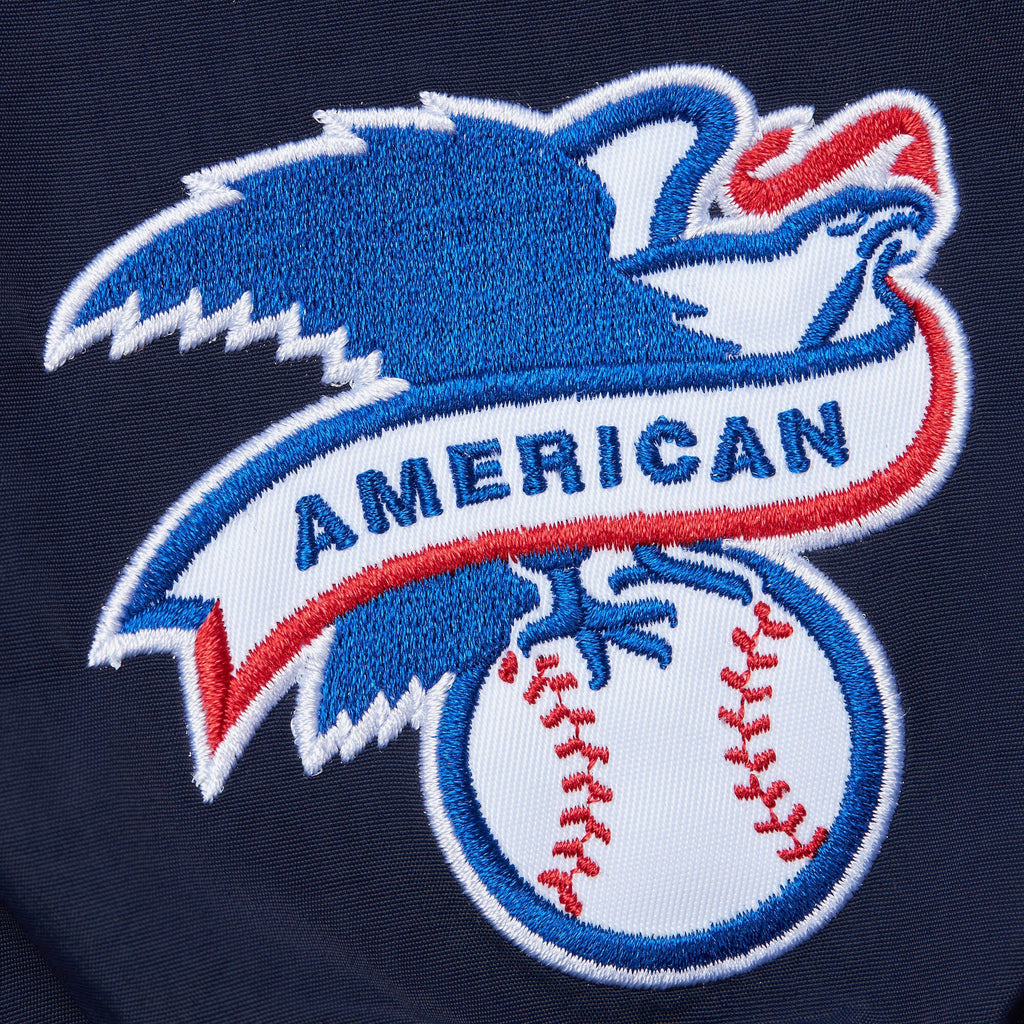 Mens Mitchell & Ness MLB CLASSIC NYLON PULLOVER VINTAGE LOGO TIGERS