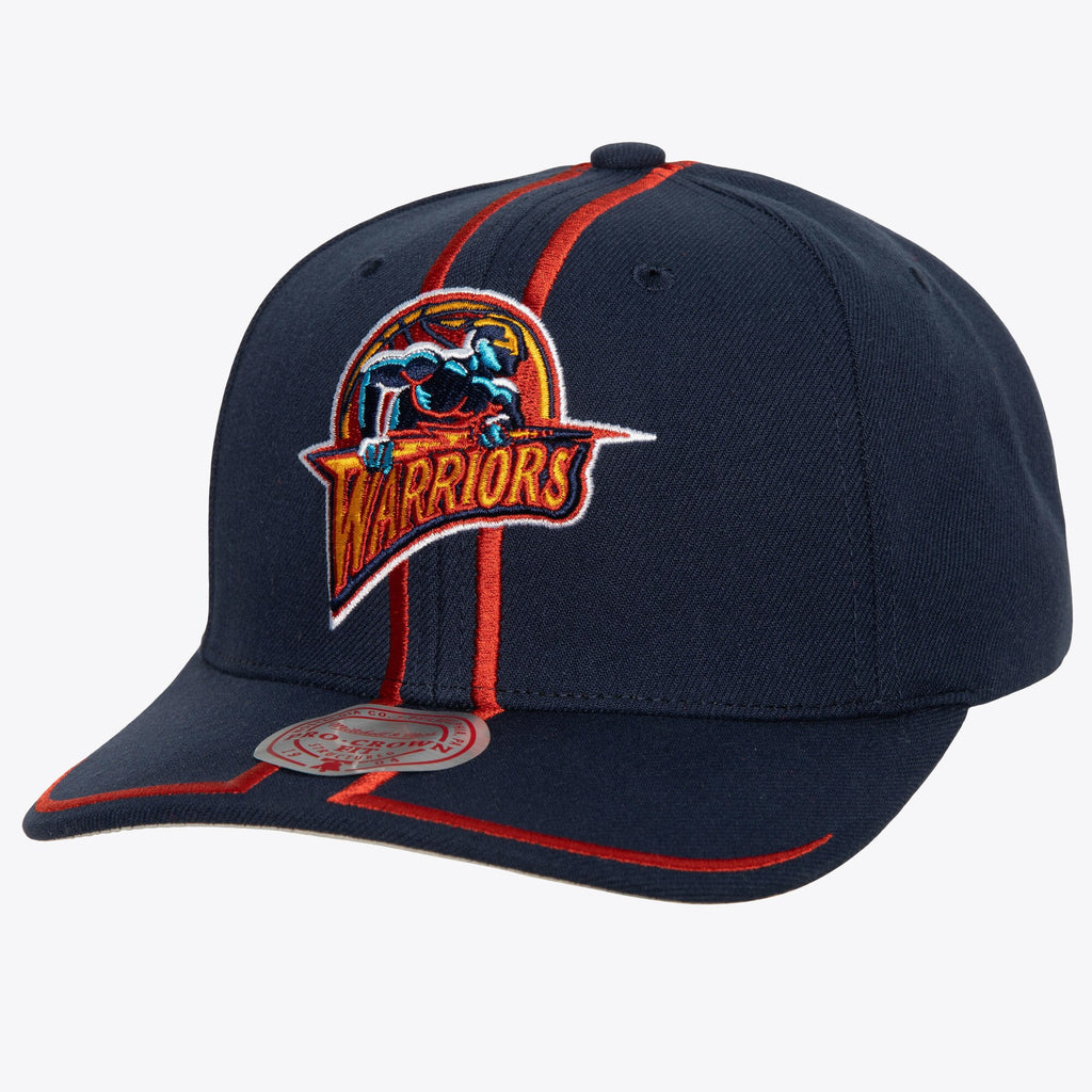 MENS MITCHELL & NESS NBA 1998 DRAFT PRO STRAPBACK HWC WARRIORS - NAVY