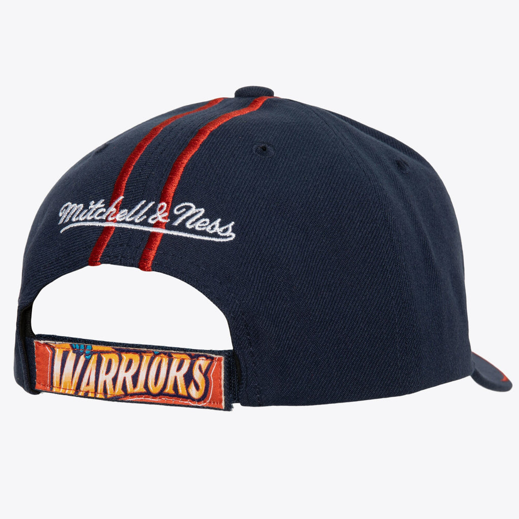 MENS MITCHELL & NESS NBA 1998 DRAFT PRO STRAPBACK HWC WARRIORS - NAVY