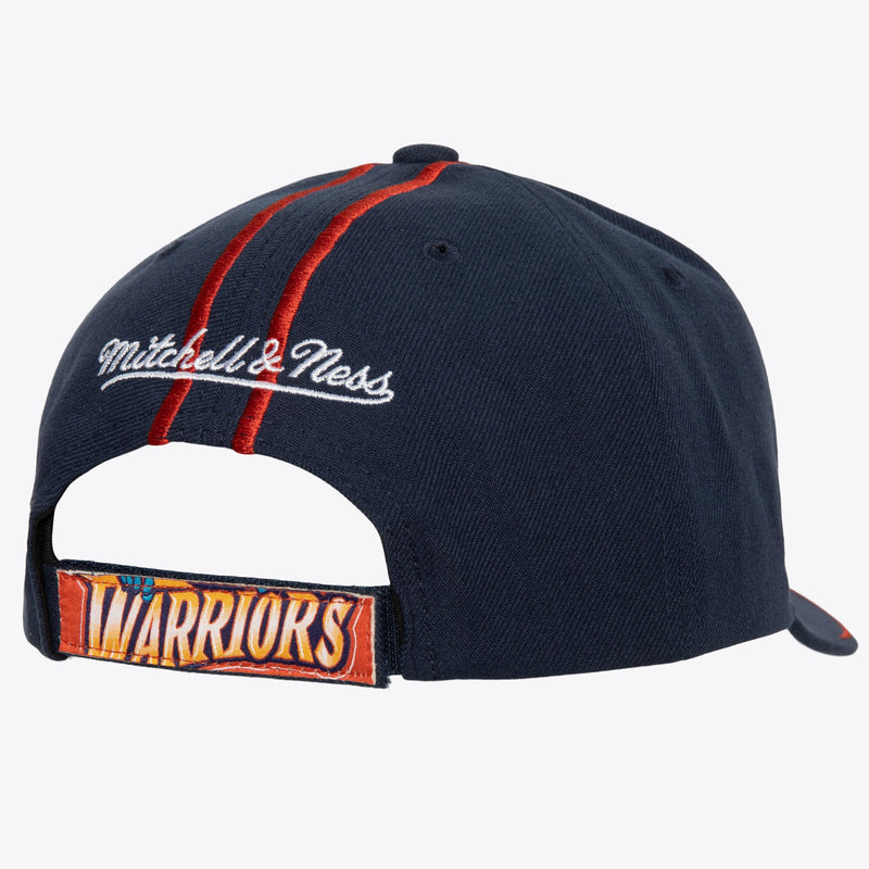 MENS MITCHELL & NESS NBA 1998 DRAFT PRO STRAPBACK HWC WARRIORS - NAVY