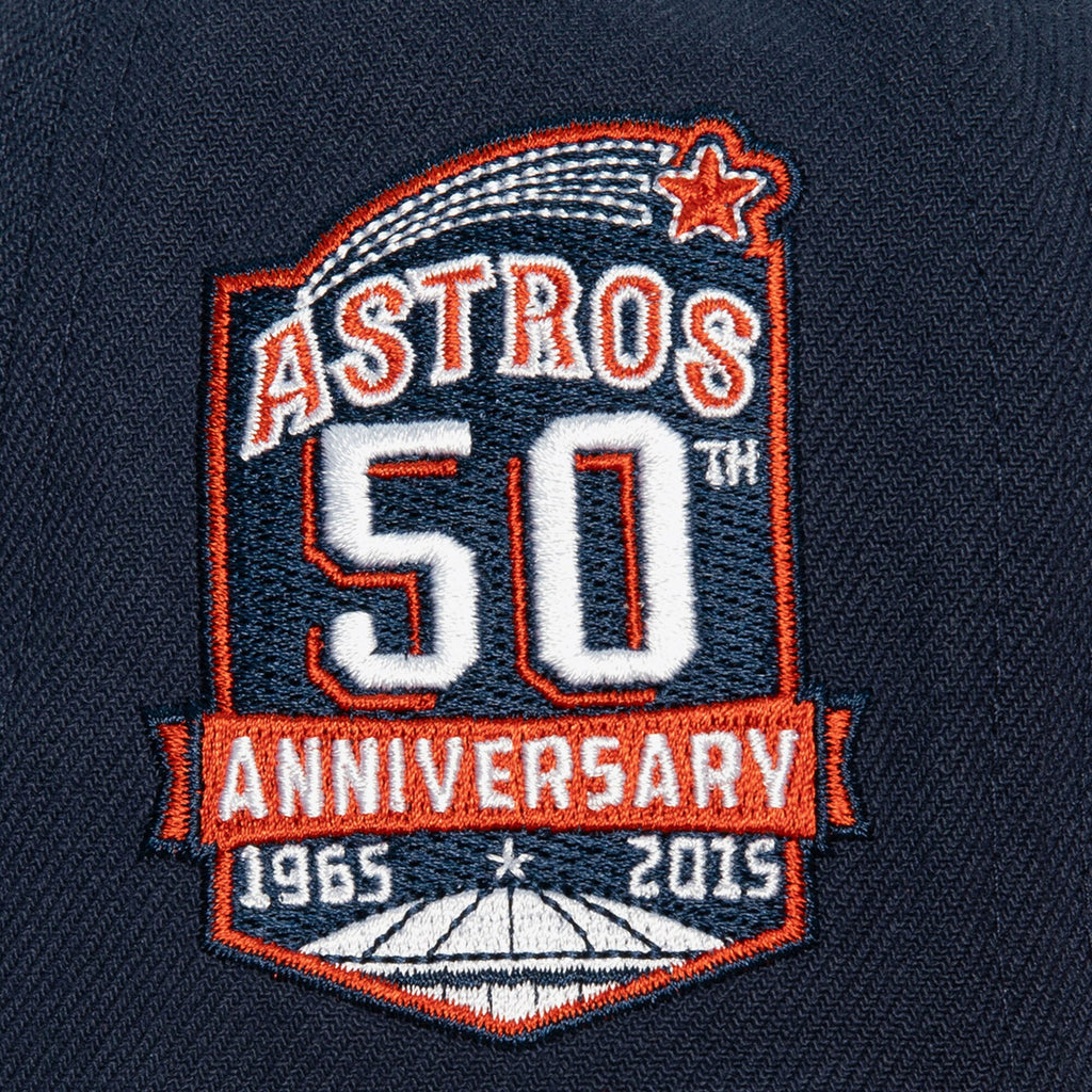 Mens Mitchell & Ness MLB BASES LOADED FITTED COOP ASTROS