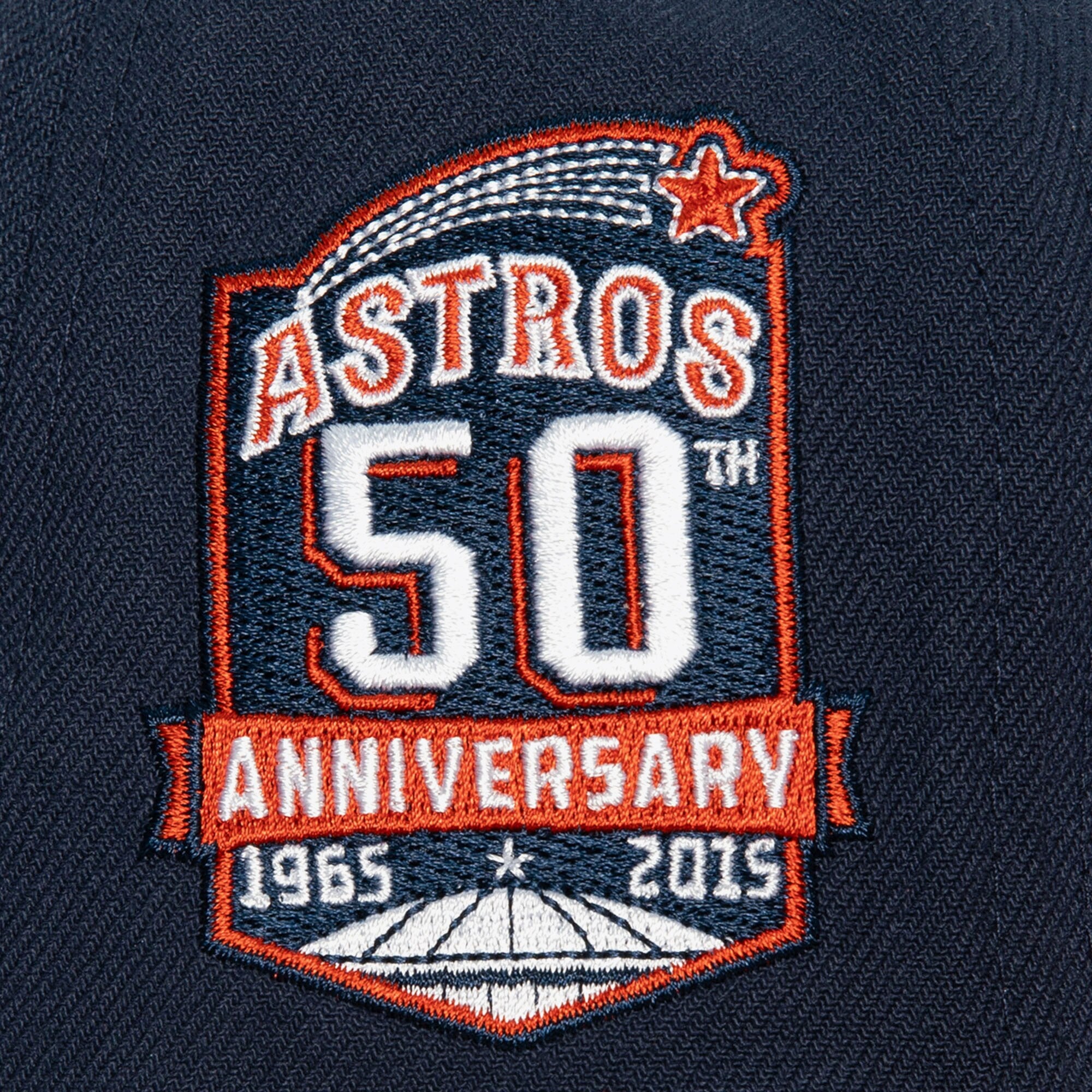 Mens Mitchell & Ness MLB BASES LOADED FITTED COOP ASTROS