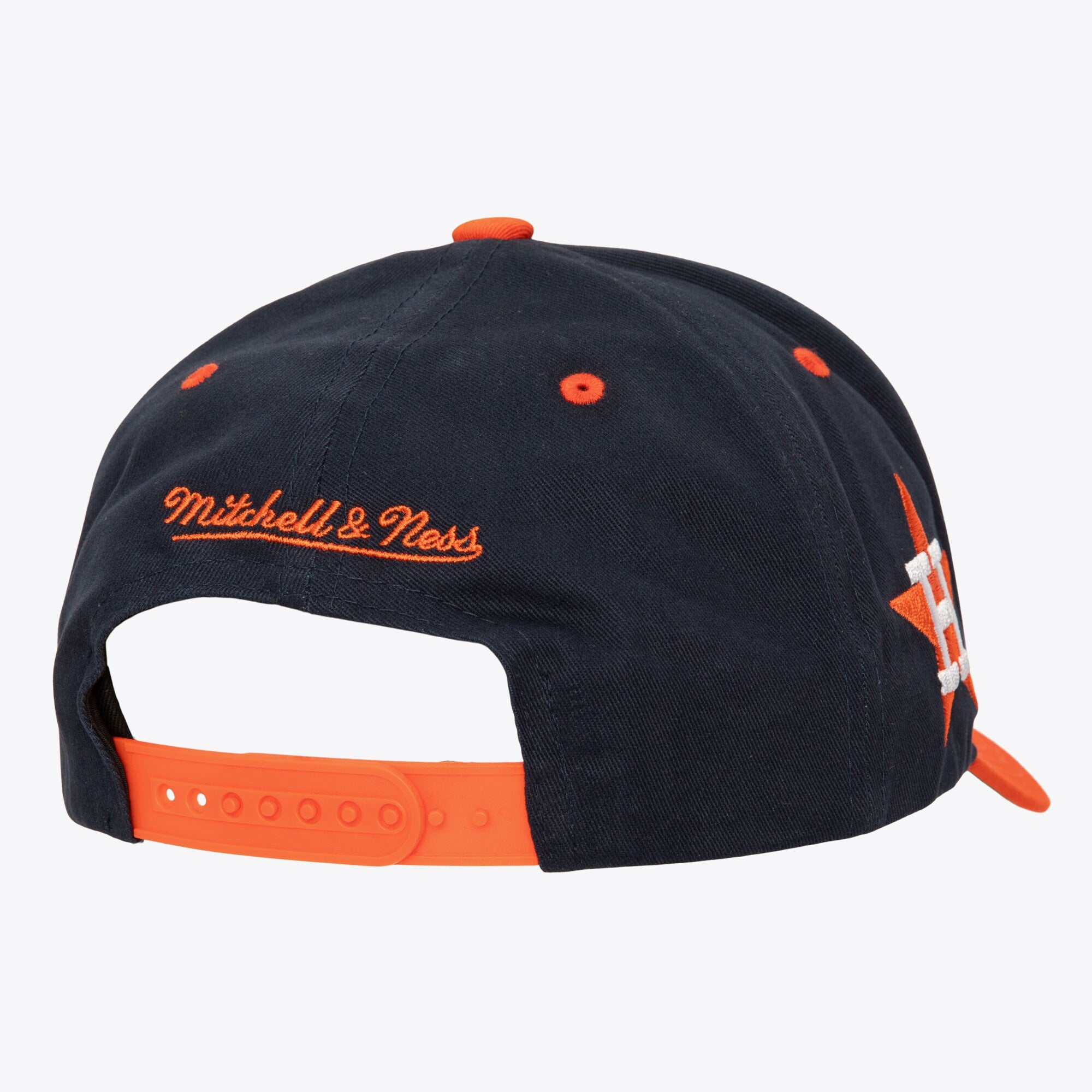 MENS MITCHELL & NESS MLB BLOCK SWEEP PRO SNAPBACK COOP ASTROS